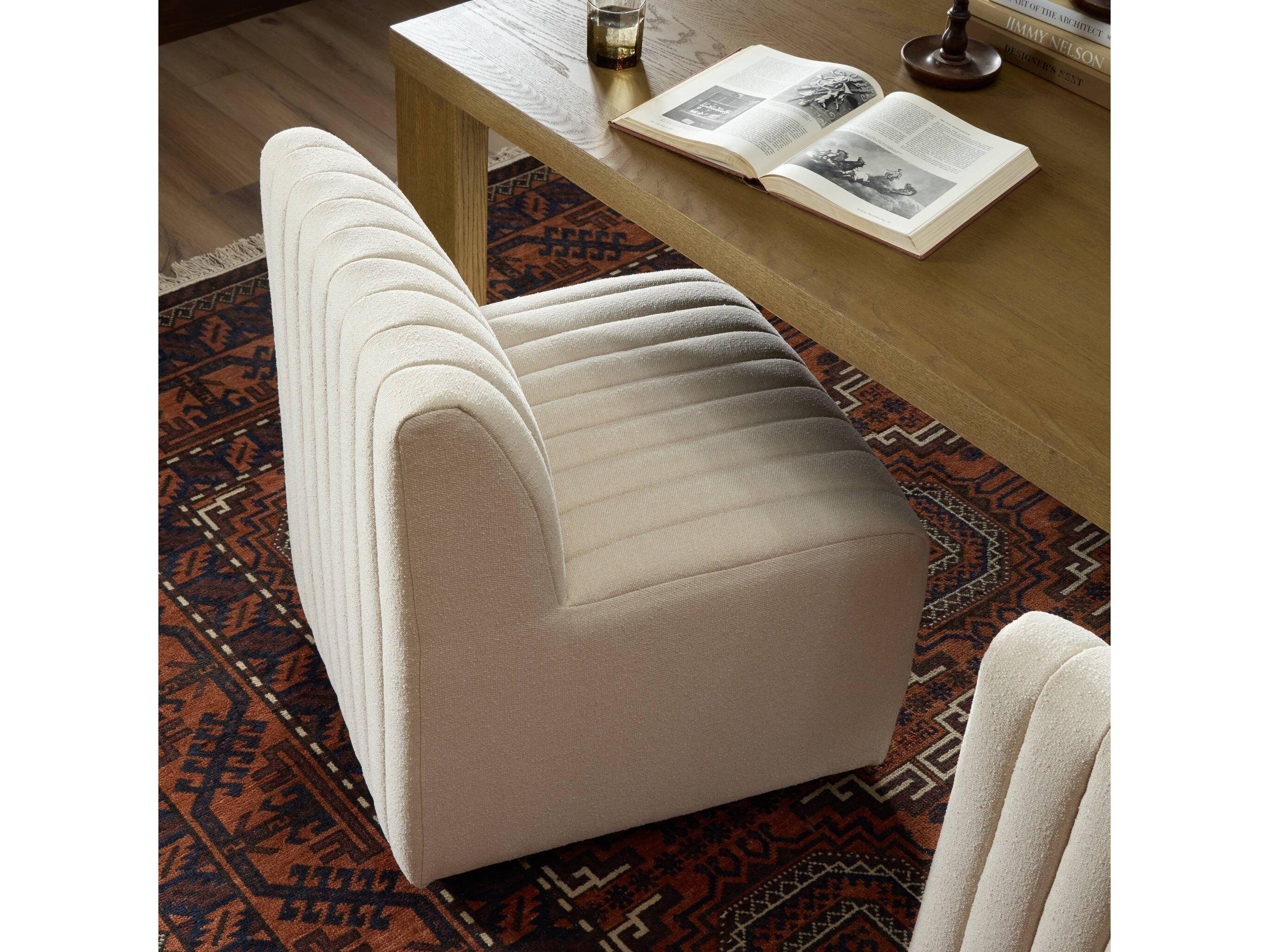 Four Hands Grayson Augustine Beige Upholstered Side Dining Chair