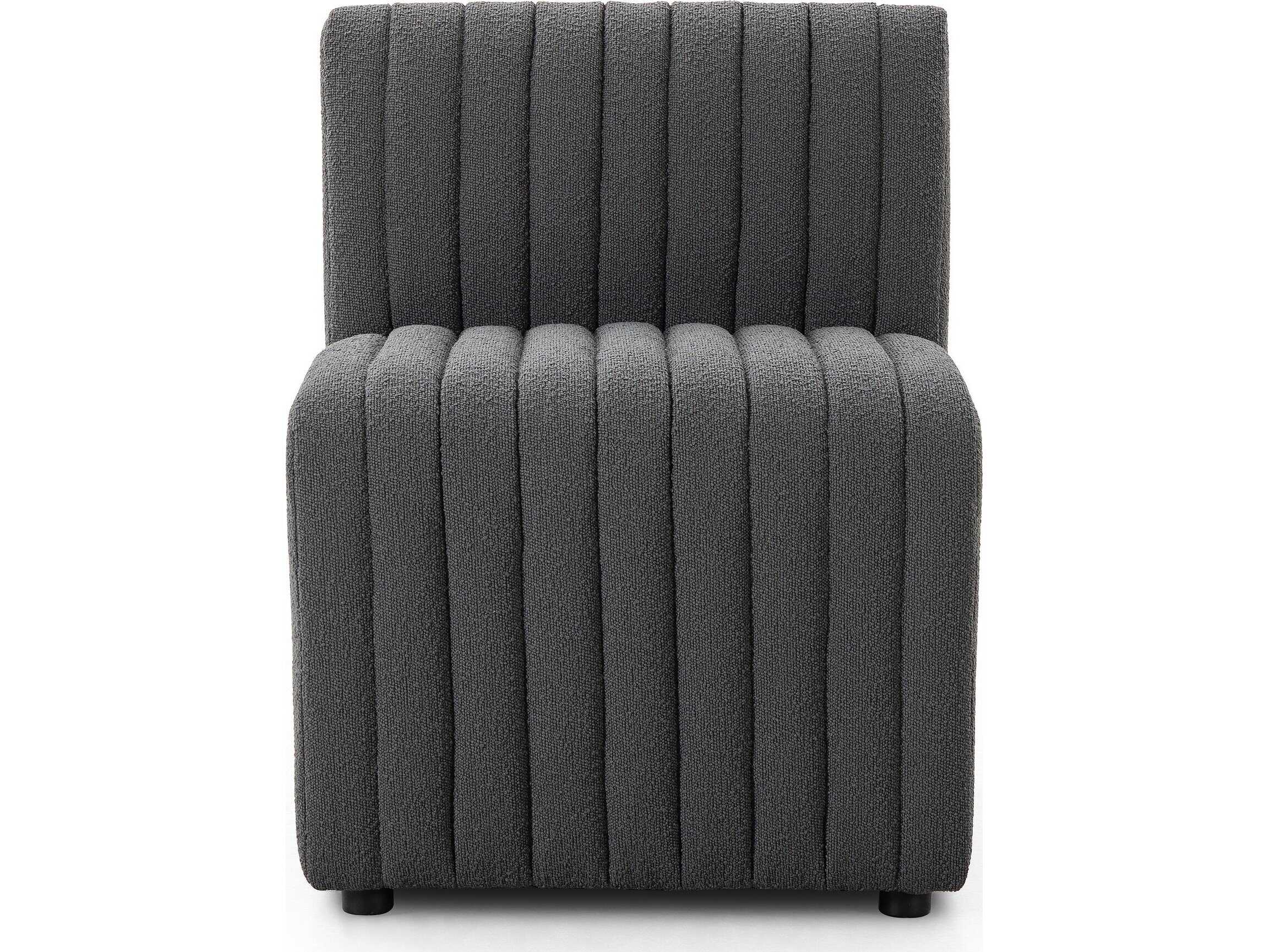 Four Hands Grayson Augustine Black Upholstered Side Dining Chair