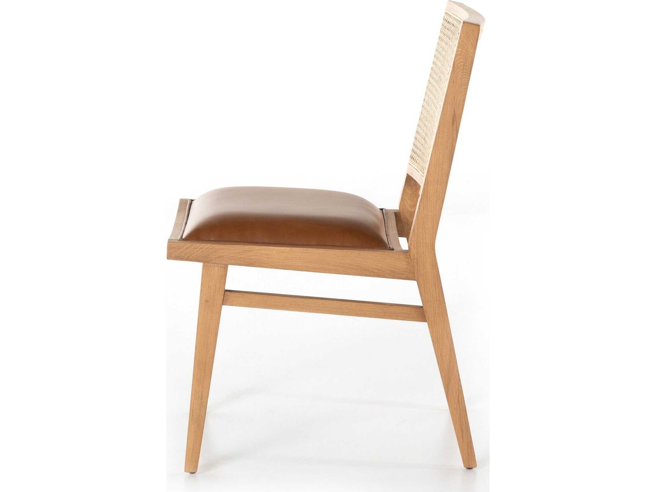 Four Hands Caswell Sage Beech Wood Natural Side Dining Chair