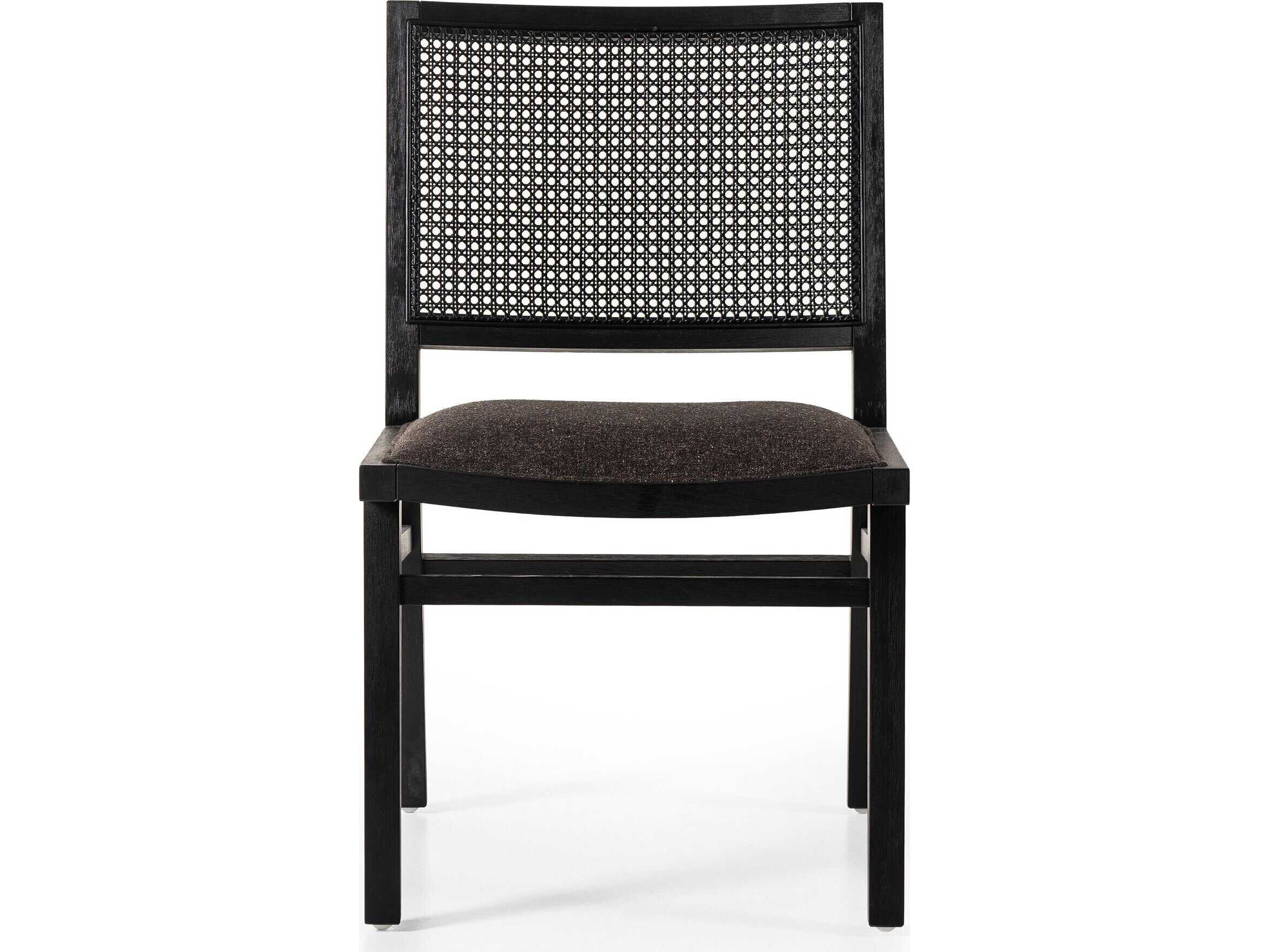Four Hands Caswell Sage Antwerp Noir Upholstered Beech Wood Dining Chair