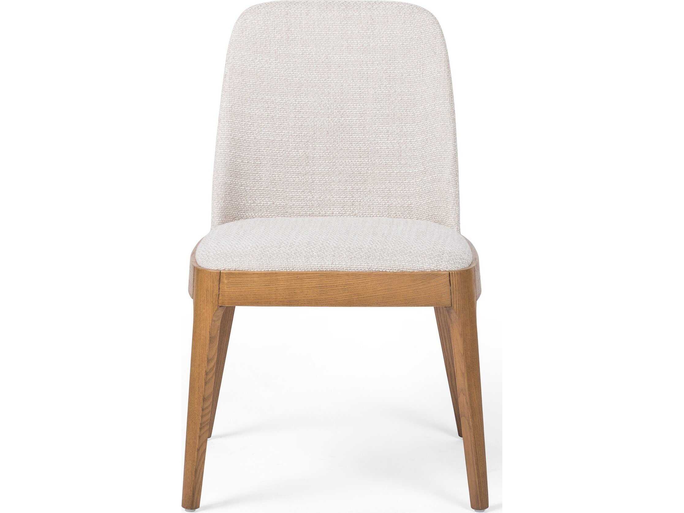 Four Hands Townsend Bryce Solid Wood Beige Upholstered Side Dining Chair