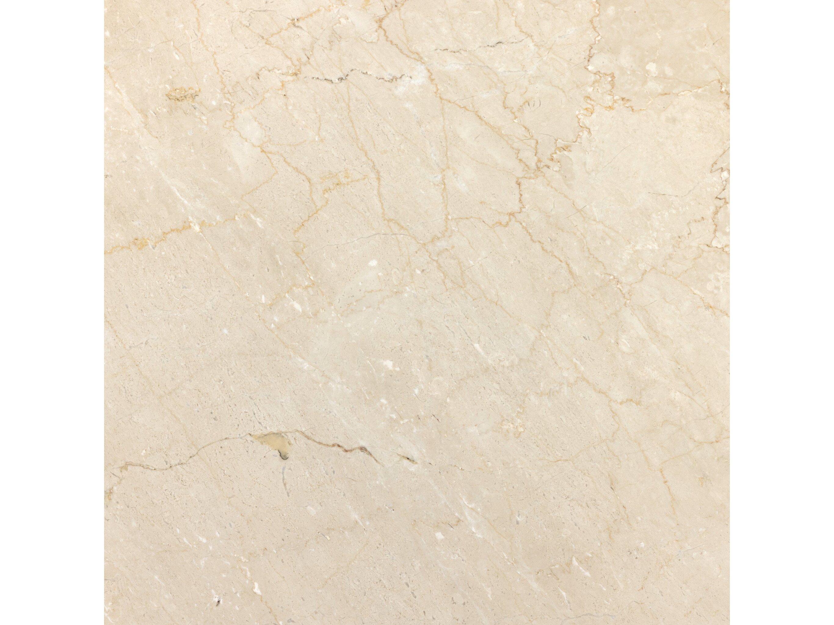 Four Hands Rockwell Belle Cream Marble Round Dining Table