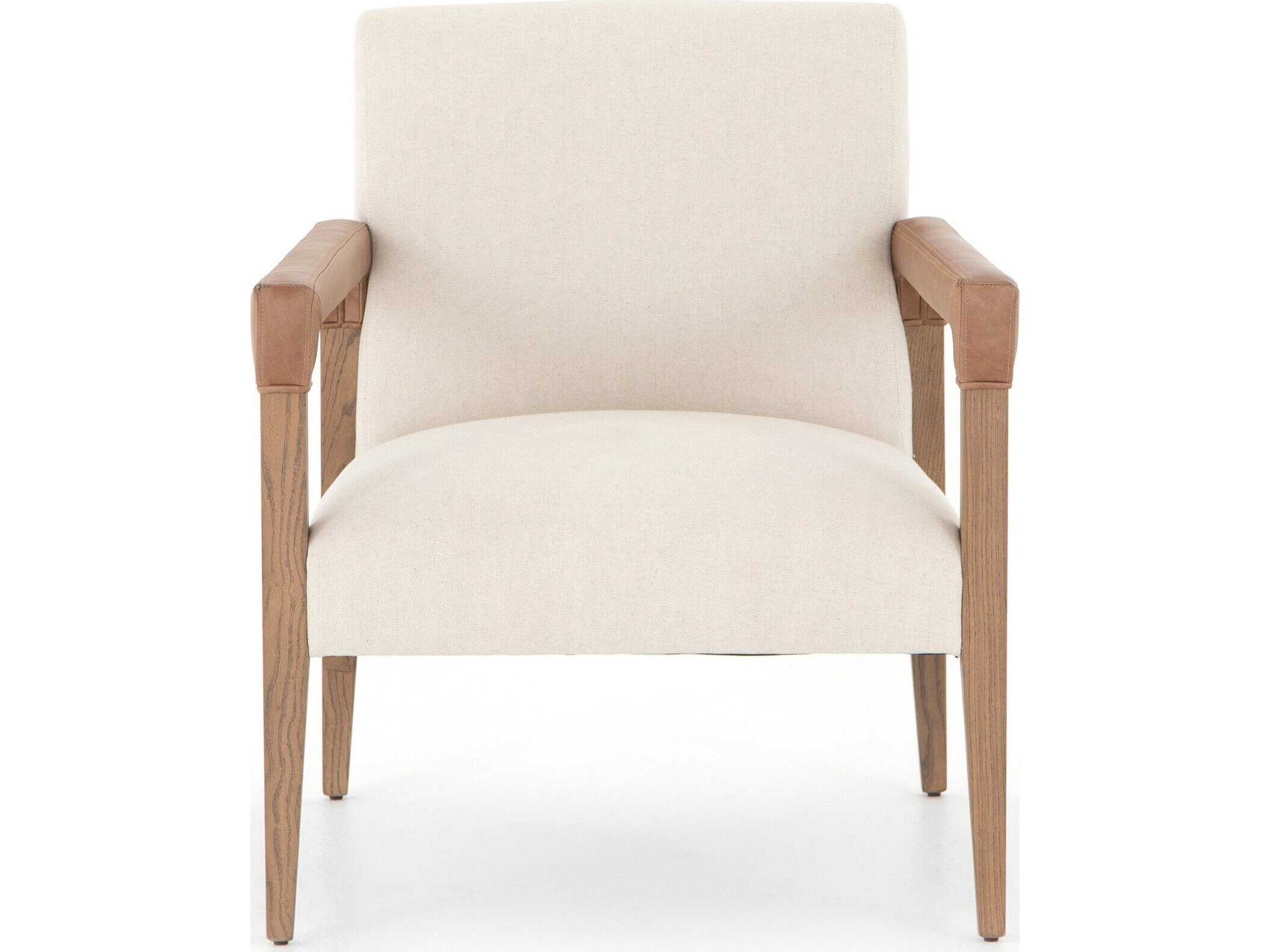 Four Hands Abbott Reuben White Fabric Accent Chair
