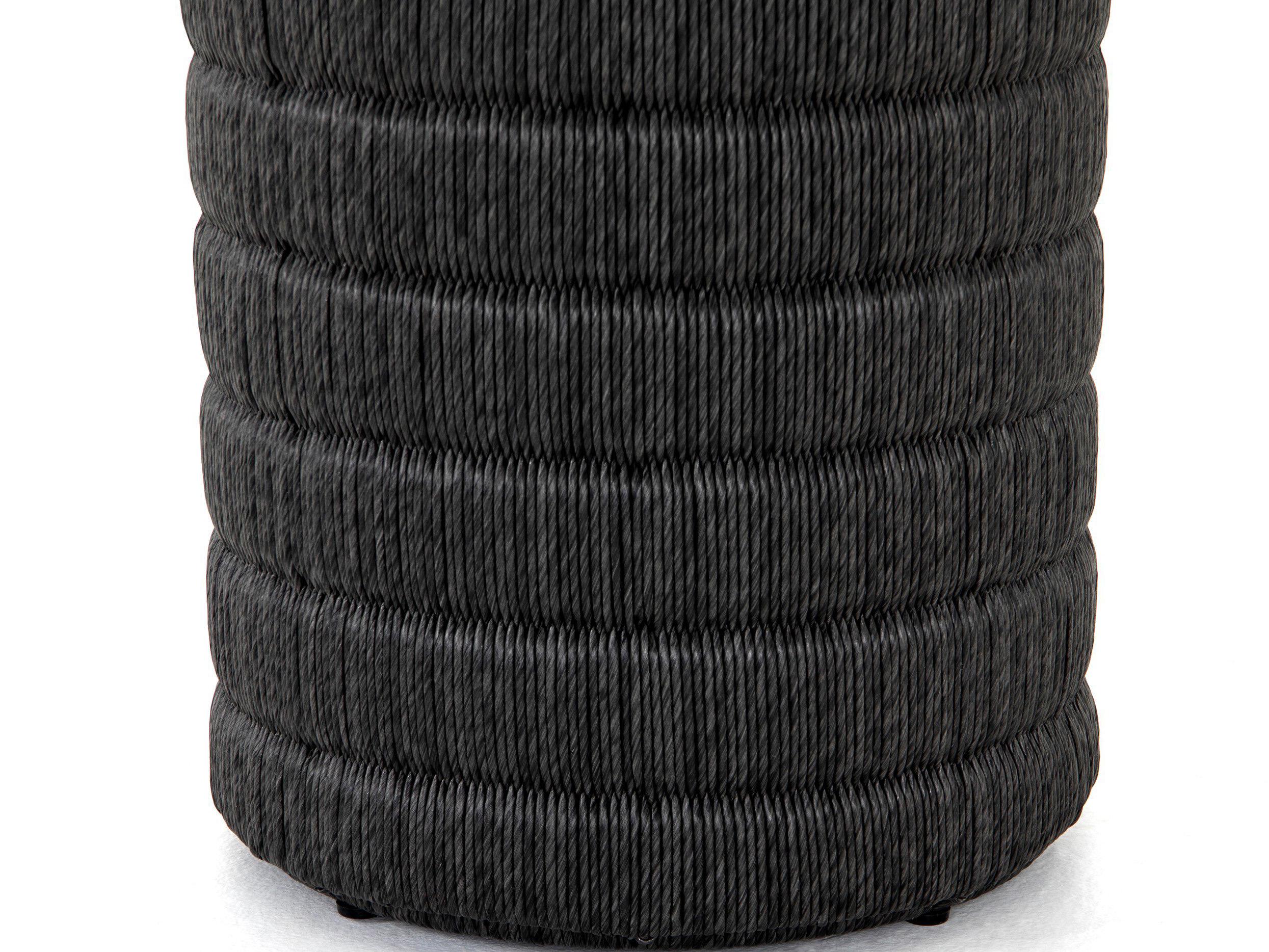 Four Hands Grass Roots Madura End Table-Vintage Coal