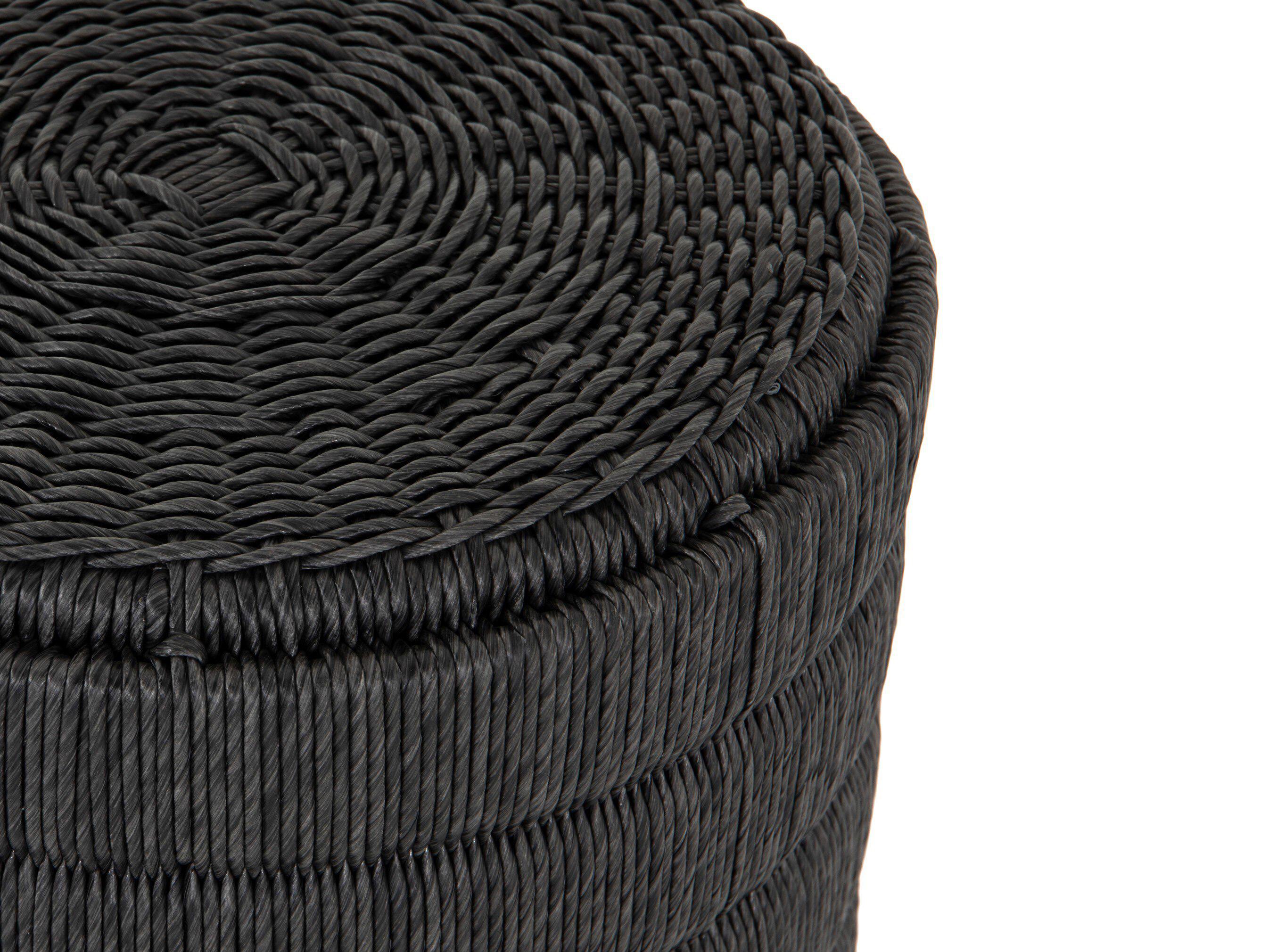 Four Hands Grass Roots Madura End Table-Vintage Coal