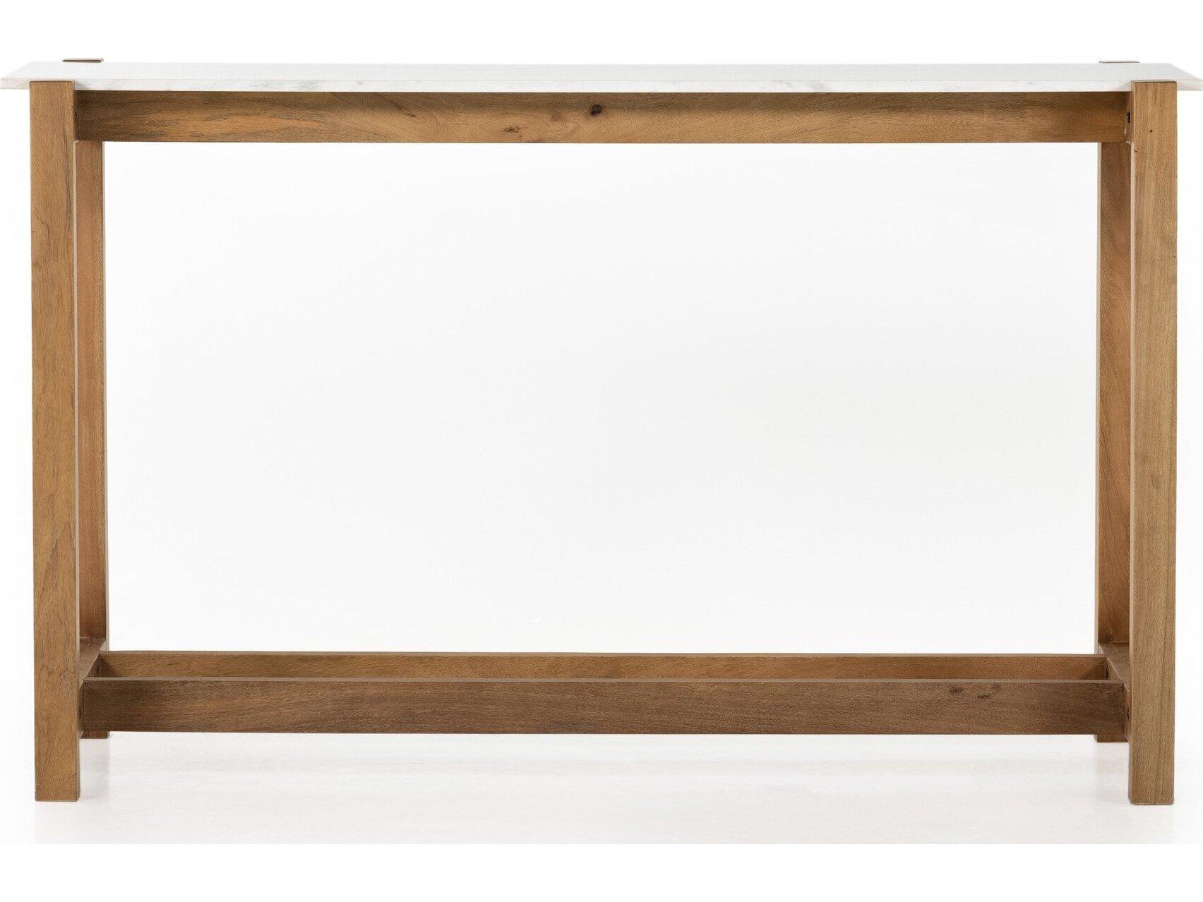 Four Hands Rockwell Rectangular Marble Bar Table