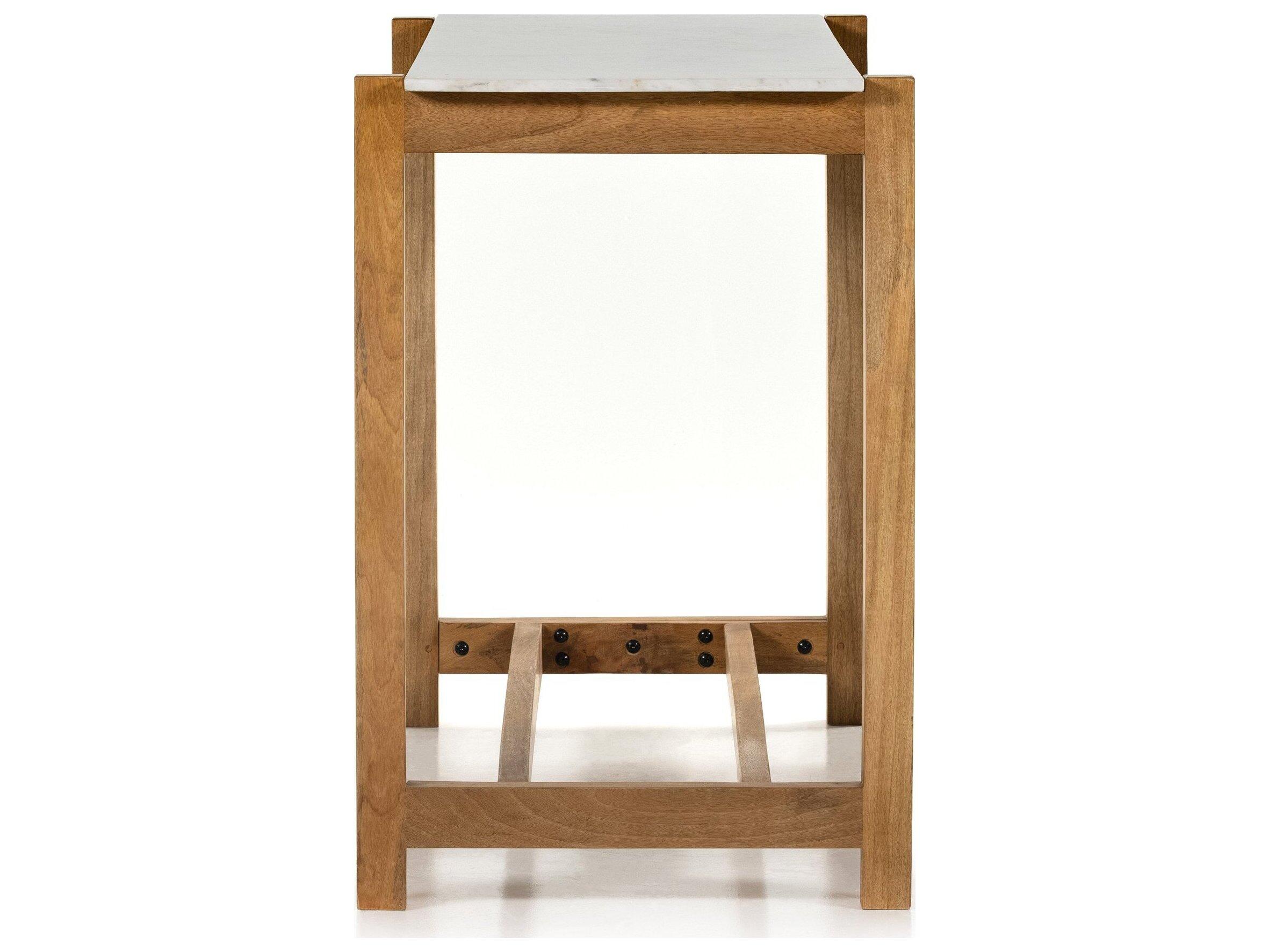 Four Hands Rockwell Rectangular Marble Bar Table