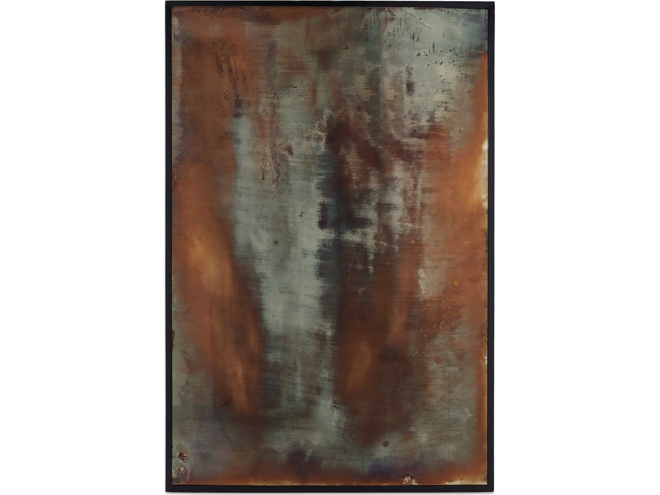 Four Hands Marlow Acid Iron Matte Black Rectangular Wash Floor Mirror