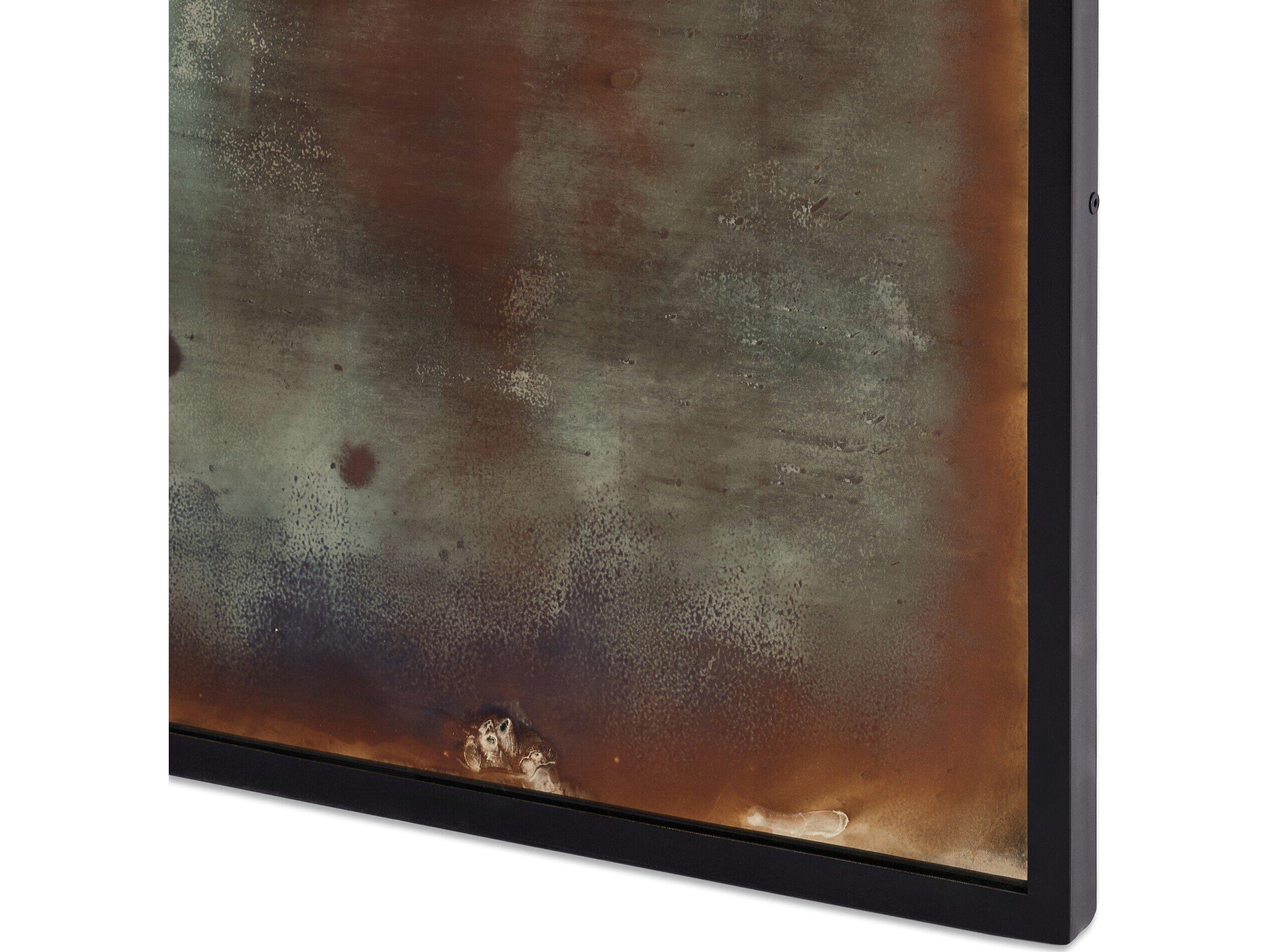 Four Hands Marlow Acid Iron Matte Black Rectangular Wash Floor Mirror