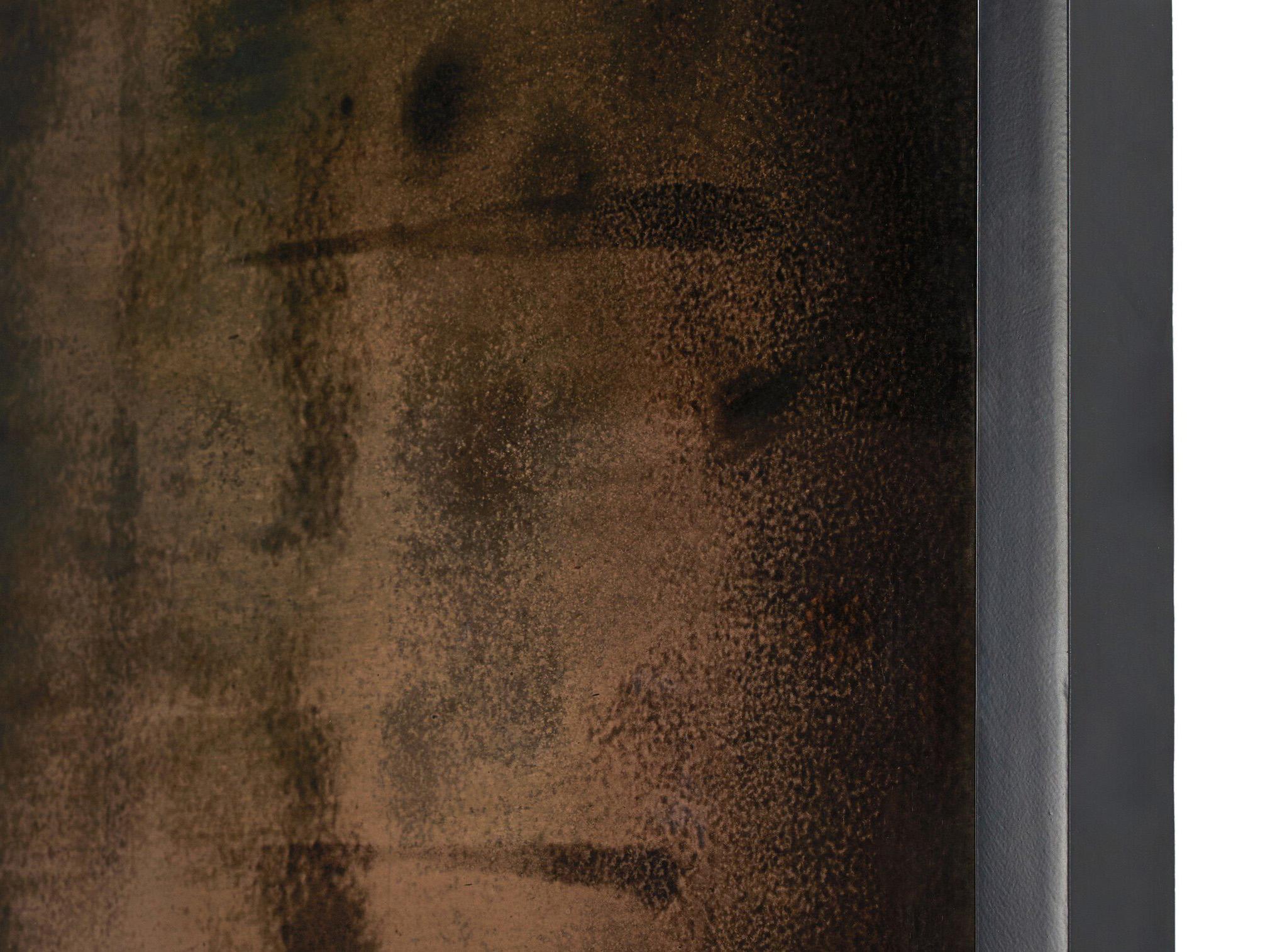 Luxecor Globetrotter Acid Iron Matte Black Rectangular Wash Floor Mirror