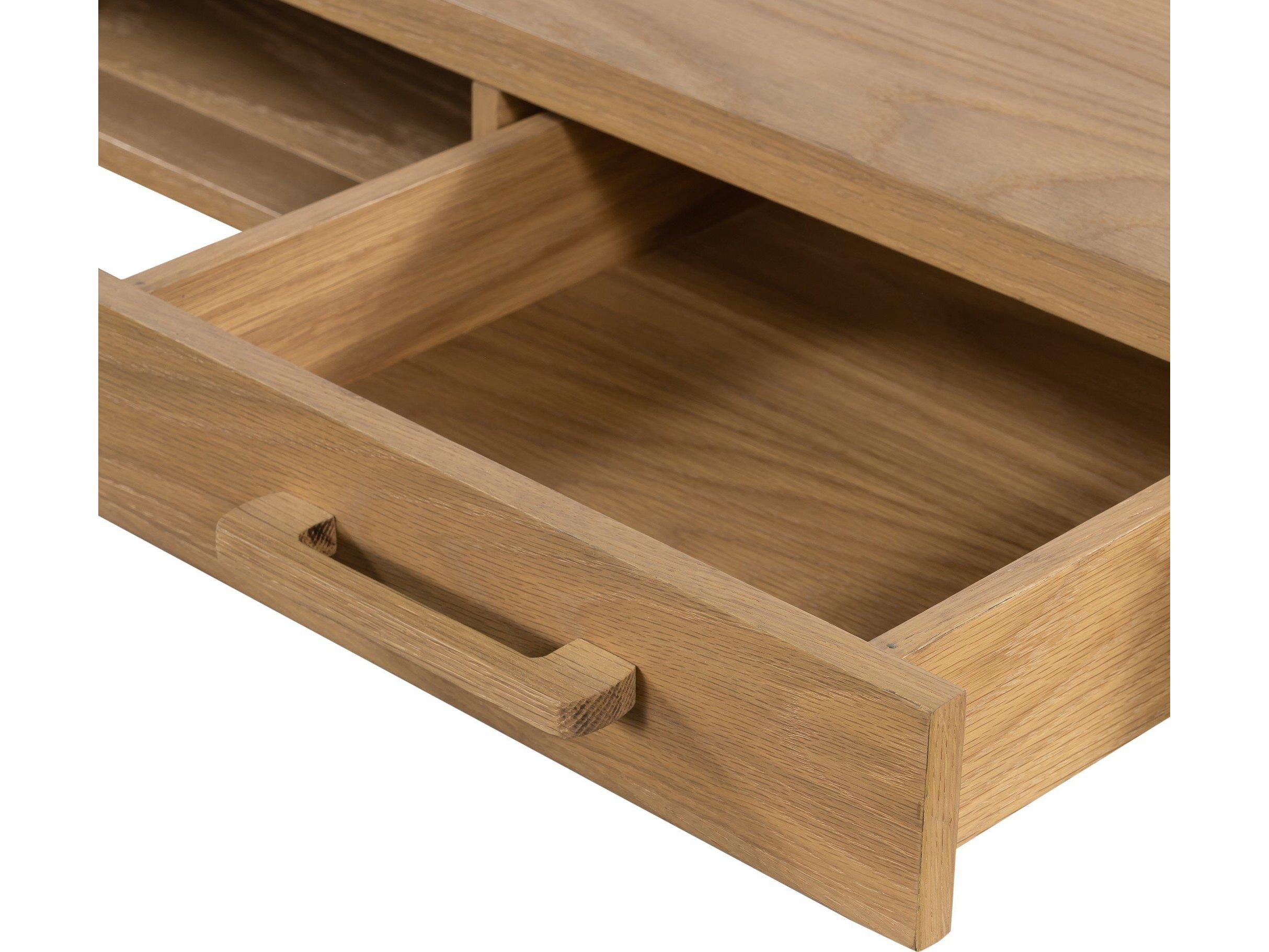 Four Hands Belfast Armstrong Burnished Oak Veneer Brown Wood Computer Desk