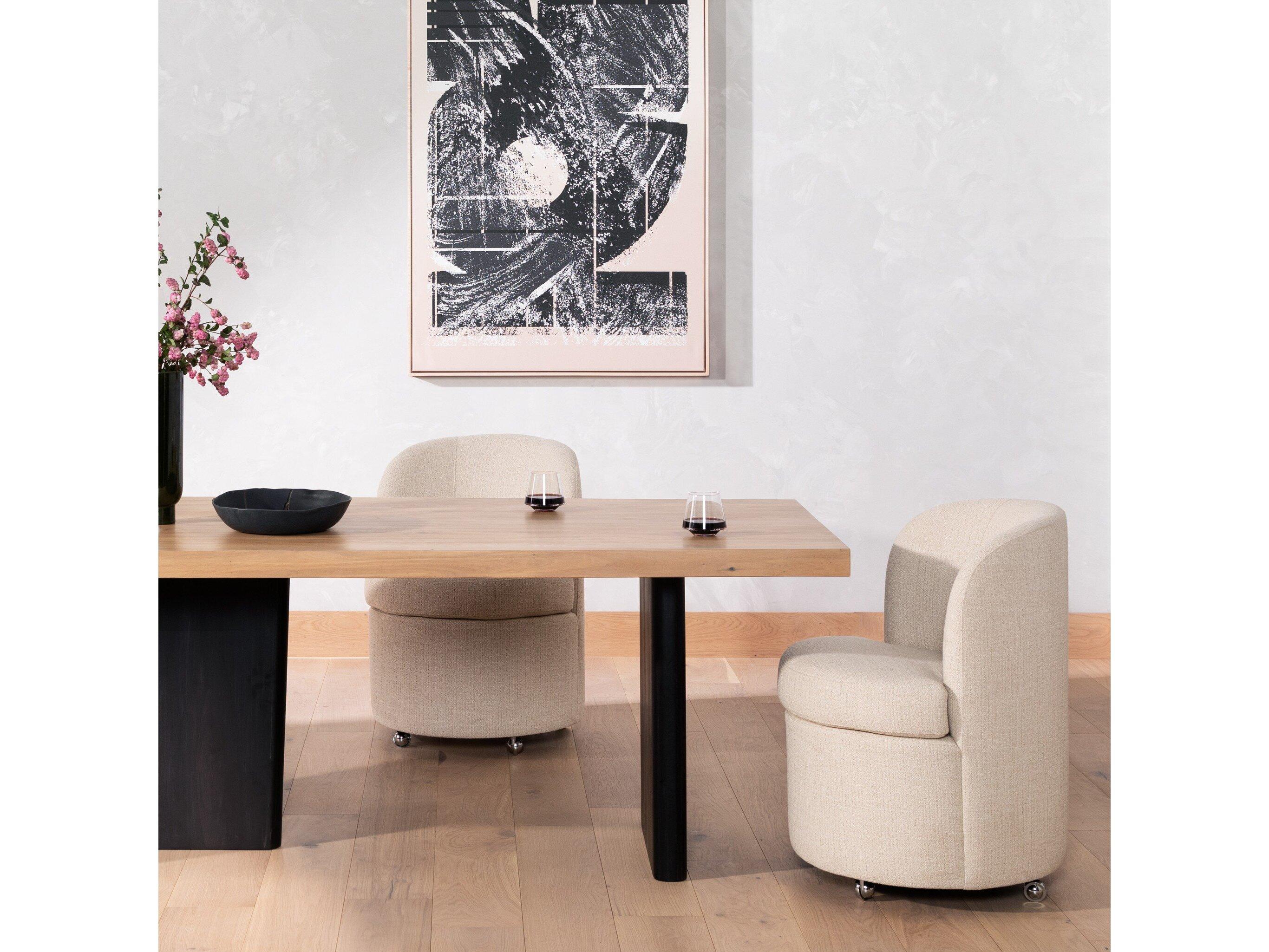 Four Hands Grayson Gloria White Upholstered Side Dining Chair