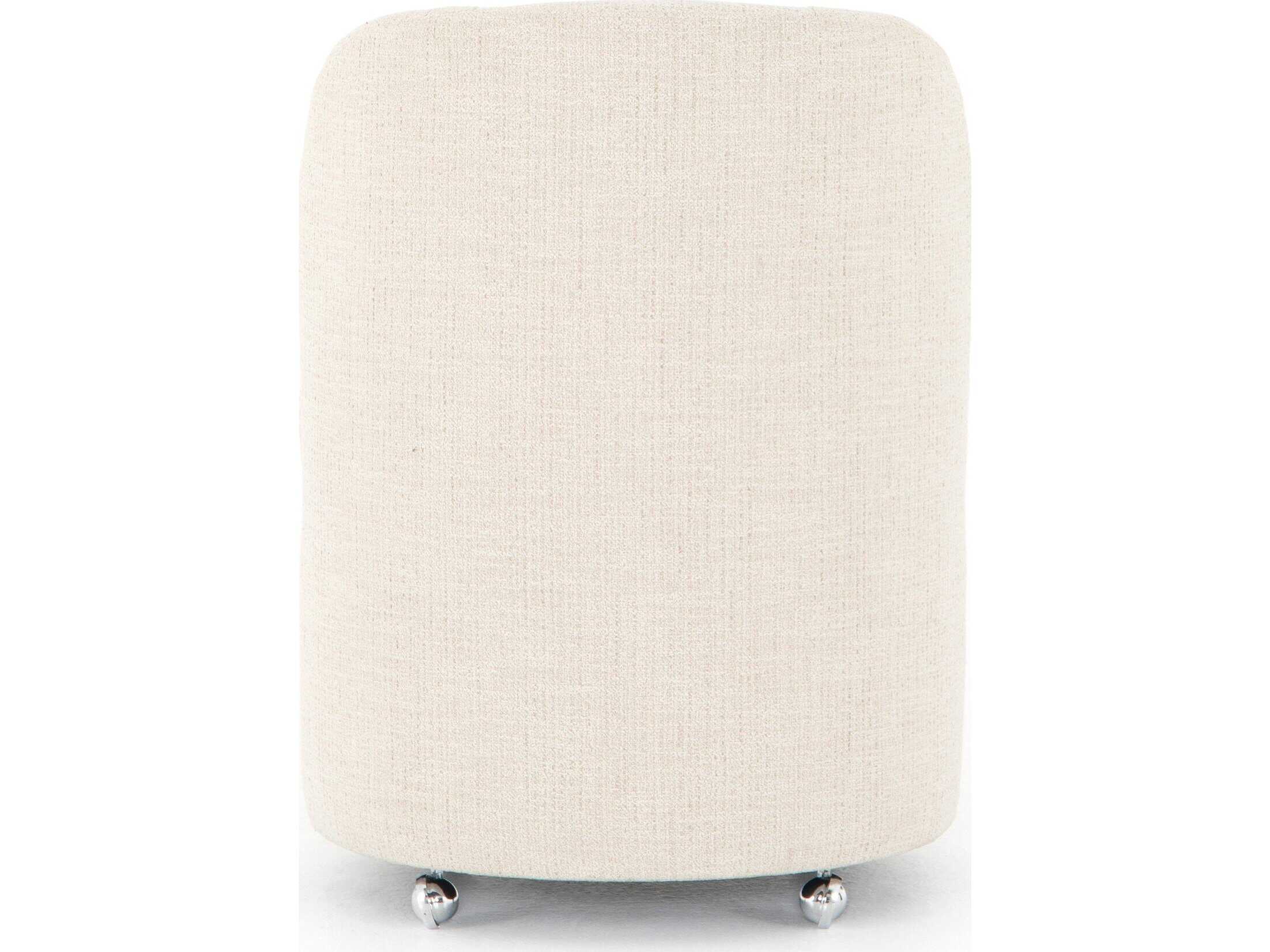 Luxecor Globetrotter Gloria White Upholstered Side Dining Chair