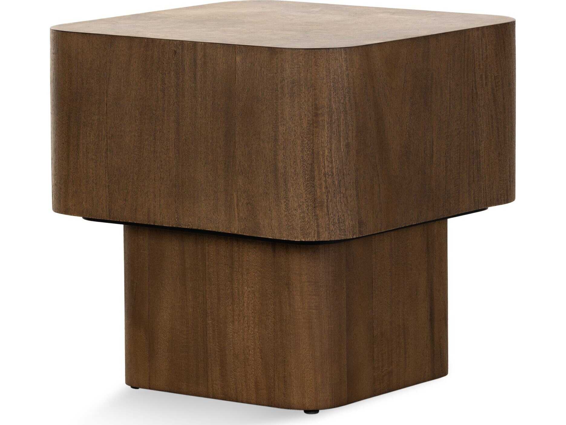 Four Hands Wesson Blanco Rectangular Wood End Table