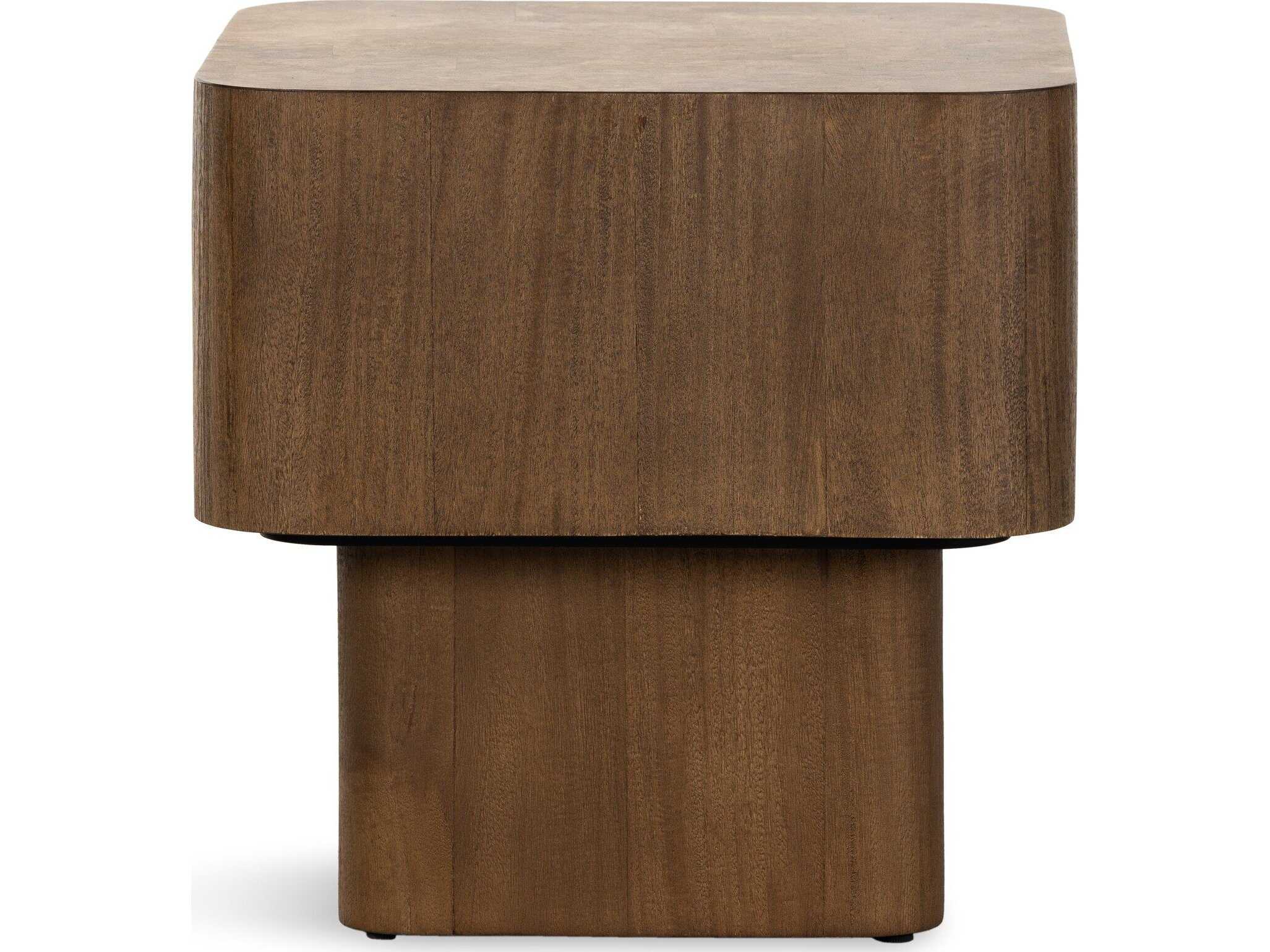 Four Hands Wesson Blanco Rectangular Wood End Table