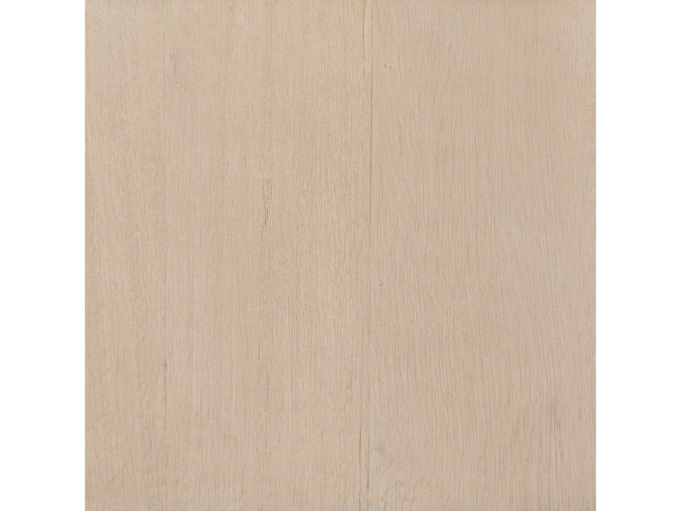 Four Hands Wesson Blanco Square Wood White Mahogany Bleached Burl Coffee Table