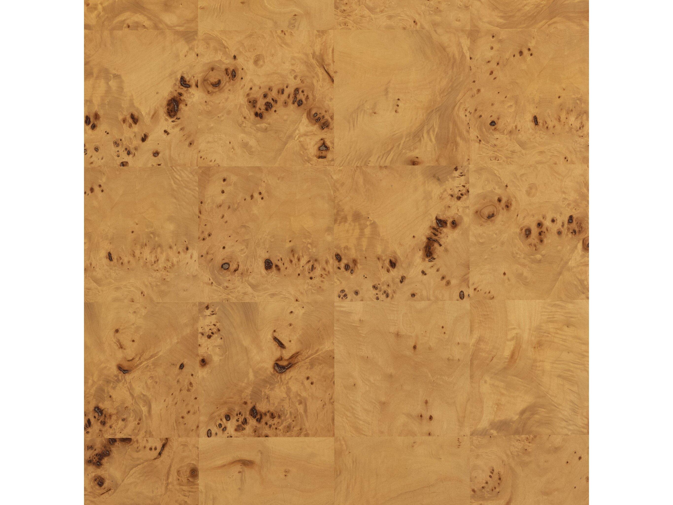 Four Hands Belfast Jenson Rectangular Wood Natural Poplar Burl Veneer Coffee Table