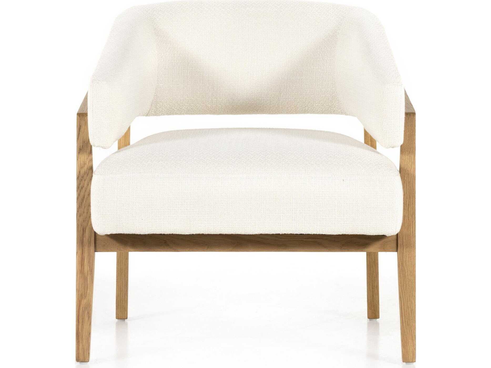 Four Hands Townsend Dexter White Fabric Accent Chair
