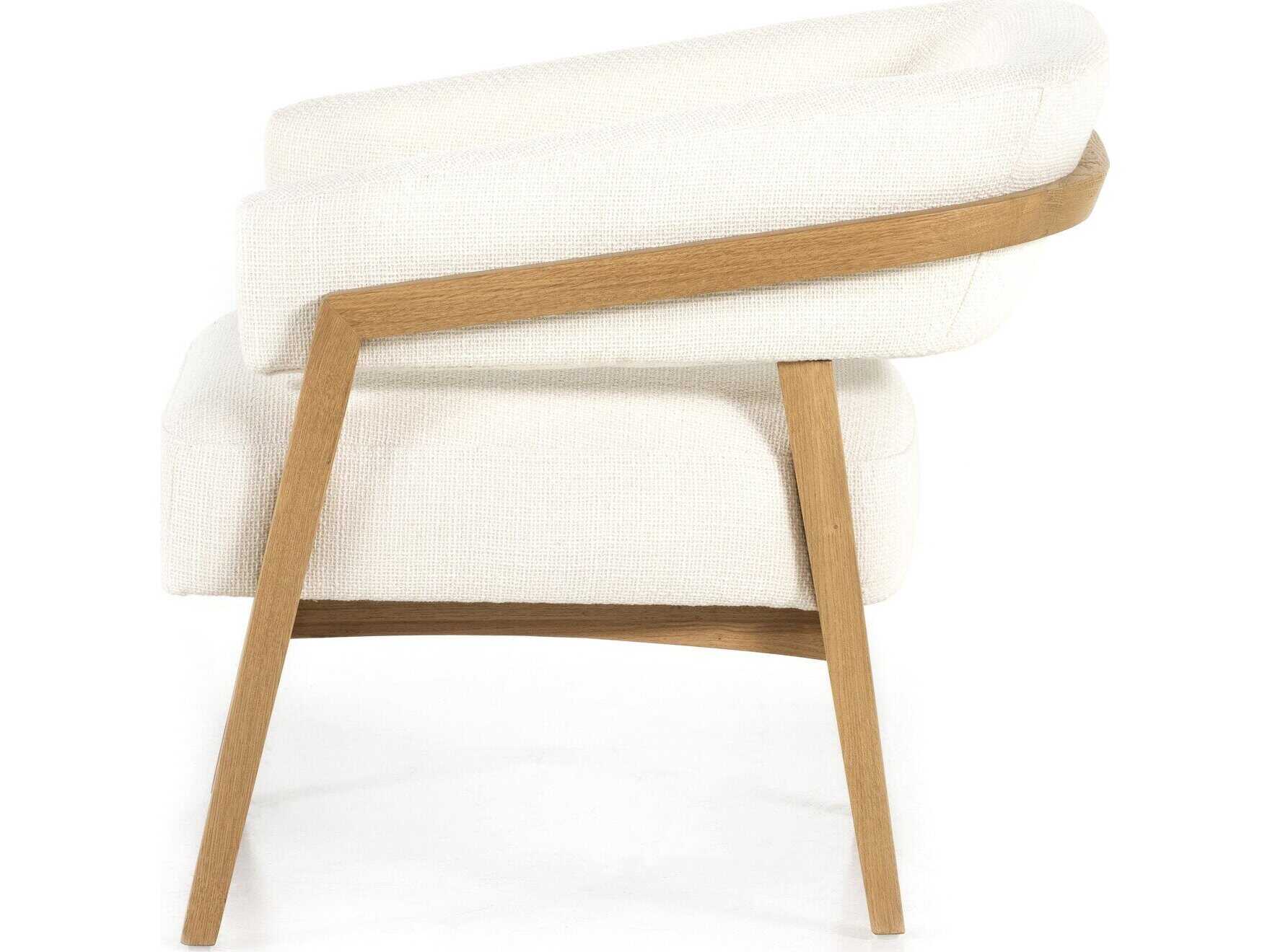 Four Hands Townsend Dexter White Fabric Accent Chair