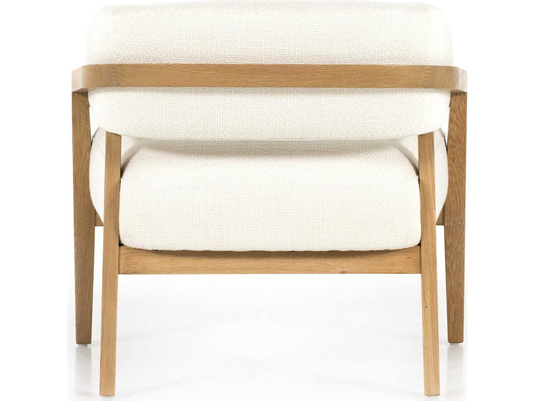 Four Hands Townsend Dexter White Fabric Accent Chair
