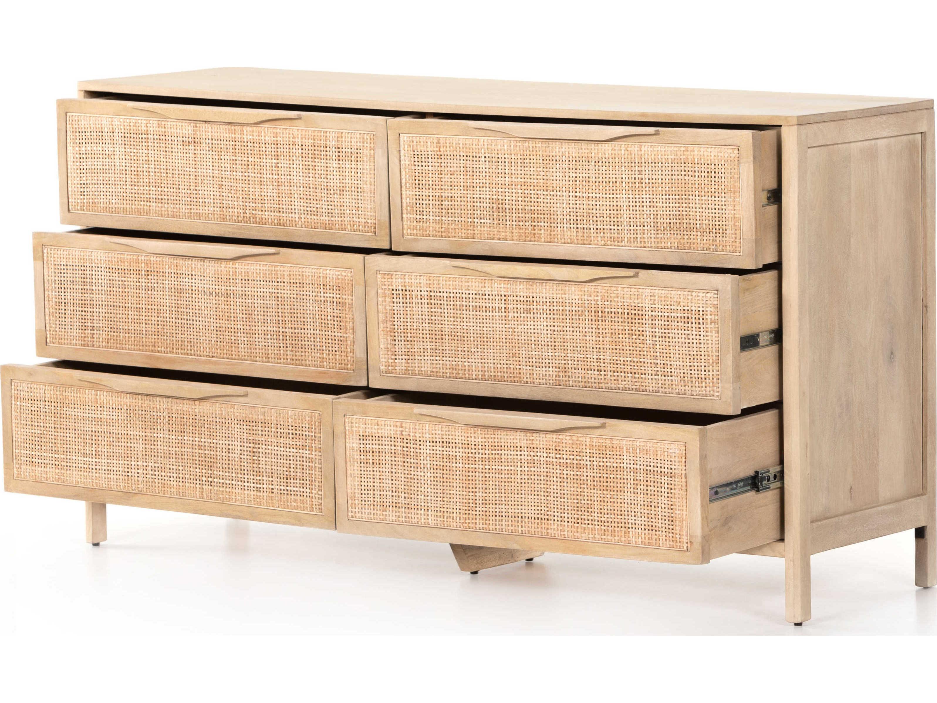 Luxecor Globetrotter Sydney 6-Drawers Mango Wood Double Dresser