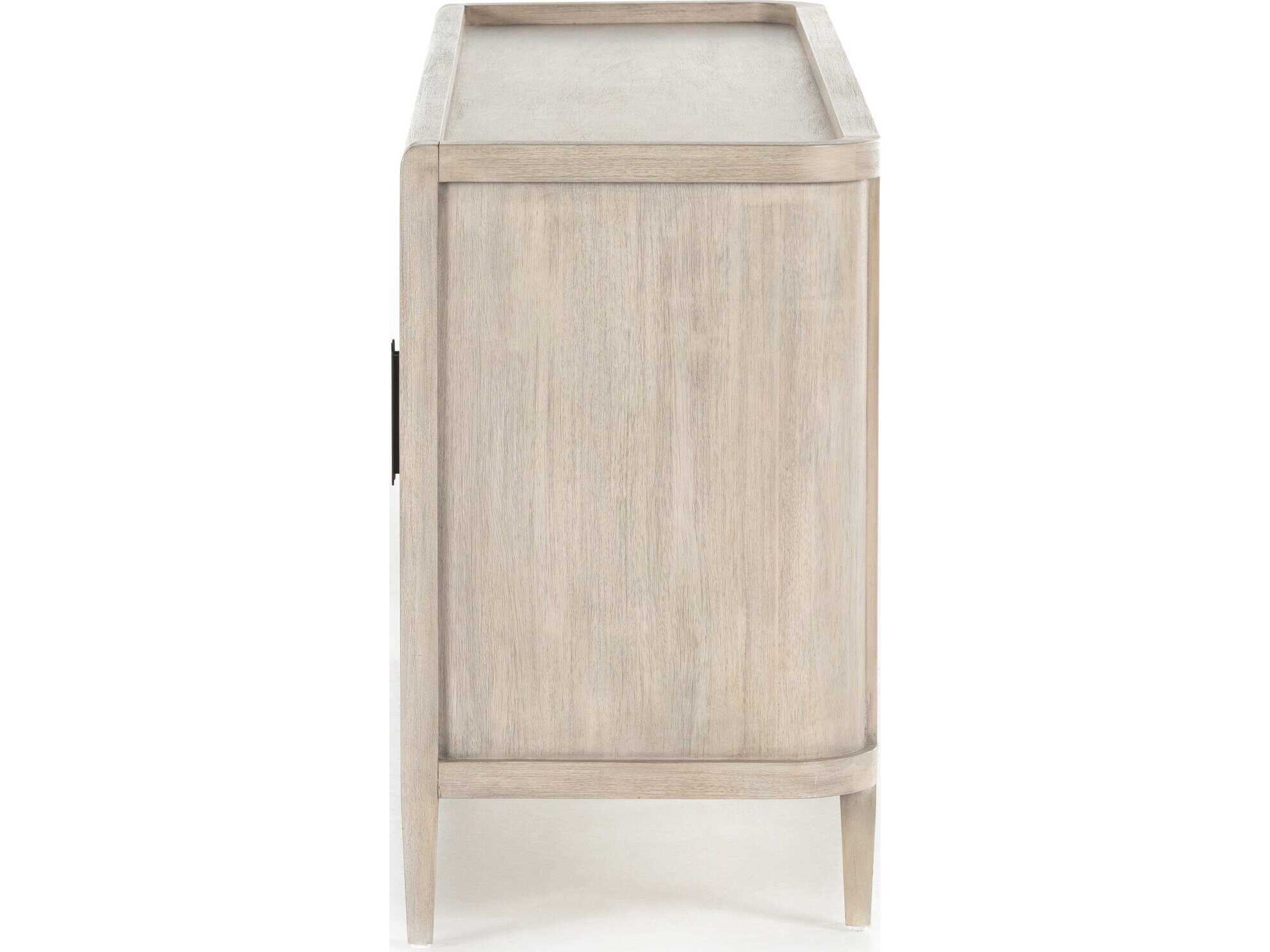 Four Hands Callahan Arlo 75" Mahogany Wood Ash Grey Black Sideboard