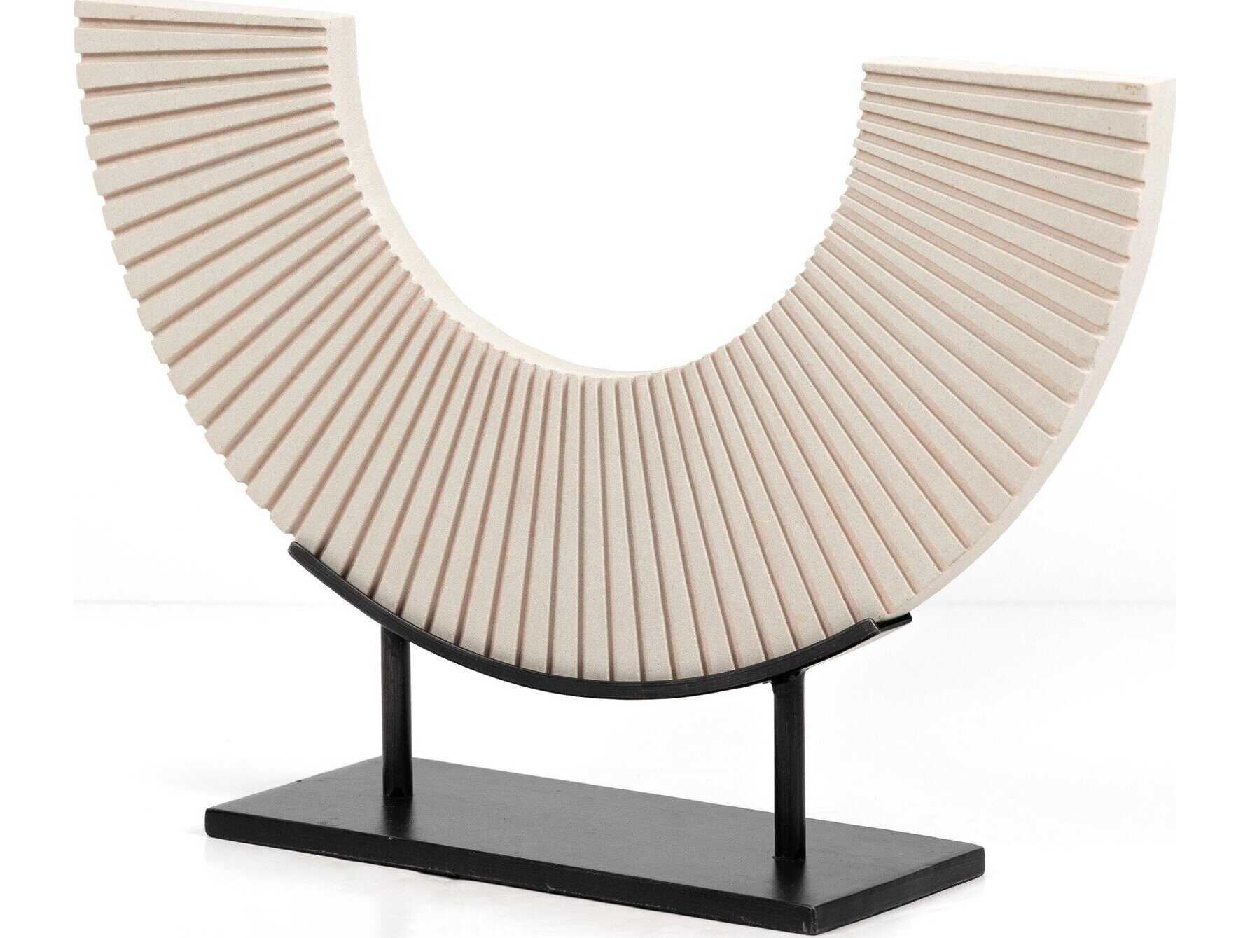 Four Hands Marlow Heartsmere Marble Sandstone Sculpture