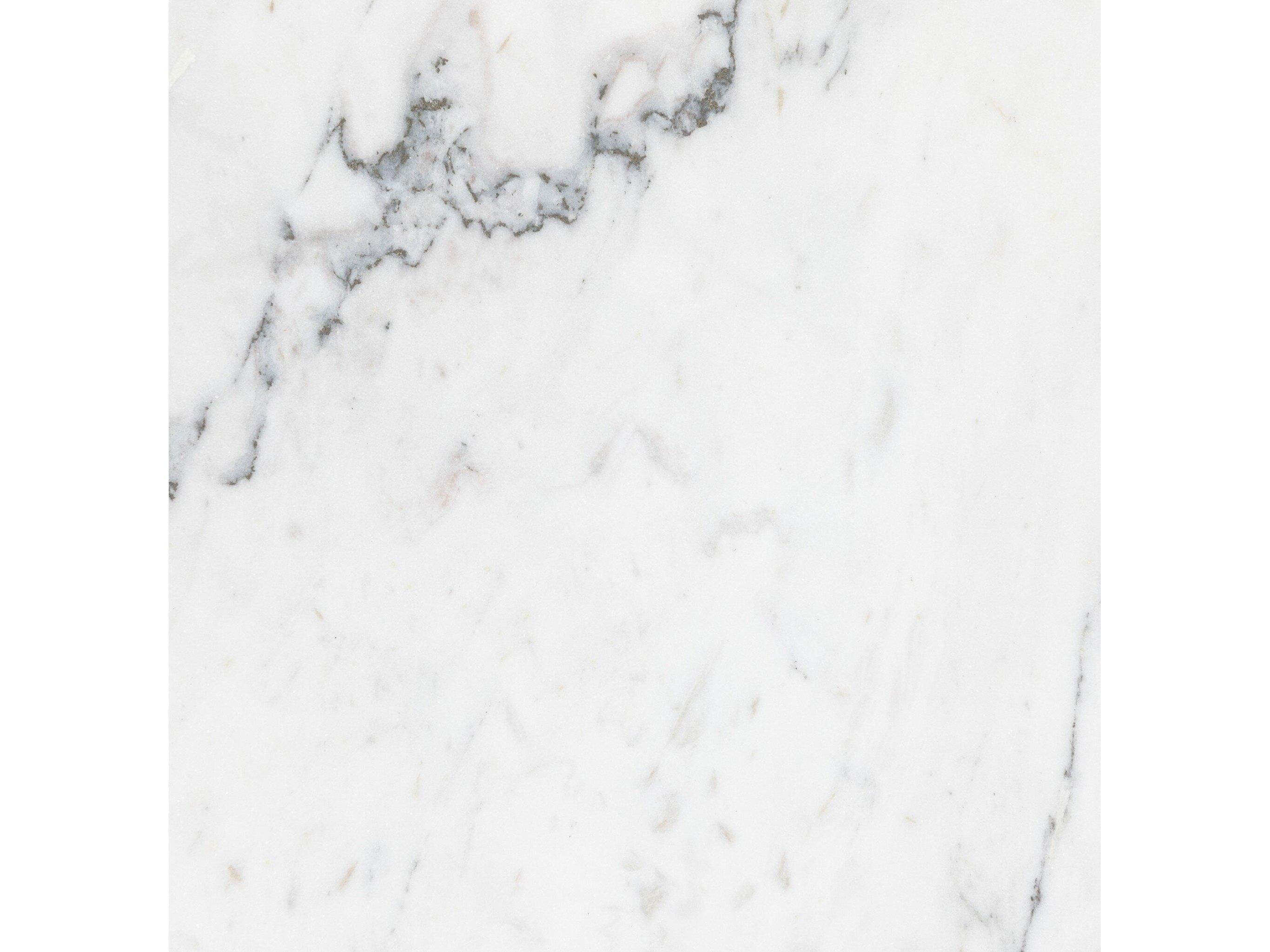 Four Hands Asher Armon Round Ombre Antique Brass Charcoal And White Marble End Table