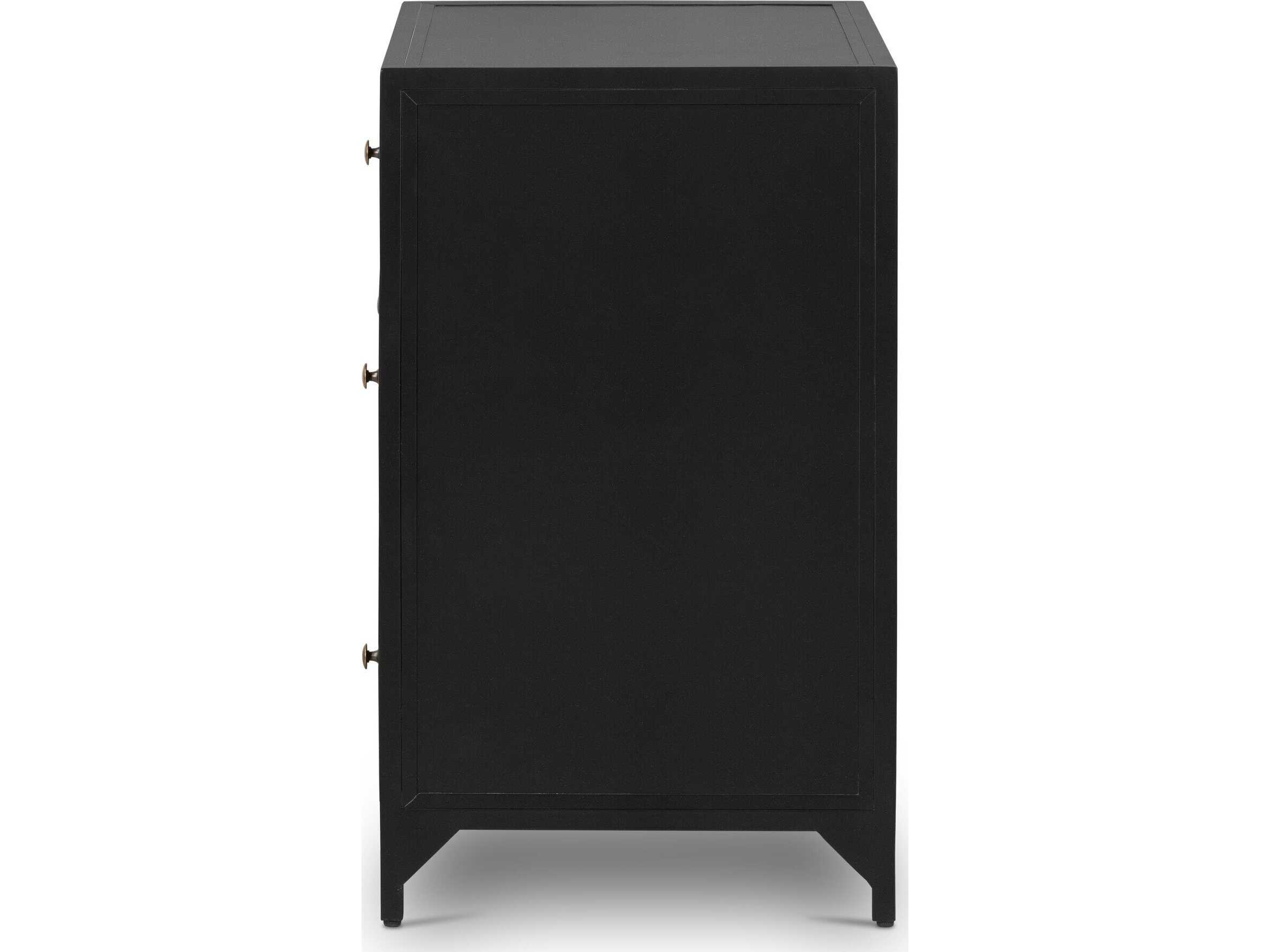 Four Hands Belmont Belmont Black Large Storage Nightstand