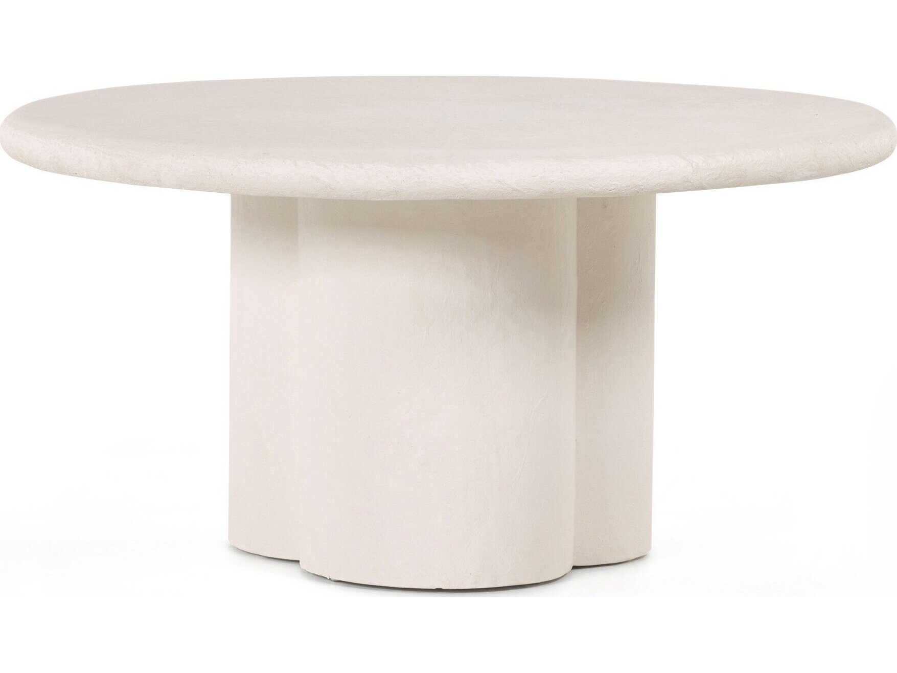 Four Hands Constantine Grano Plaster Molded Concrete Dining Table