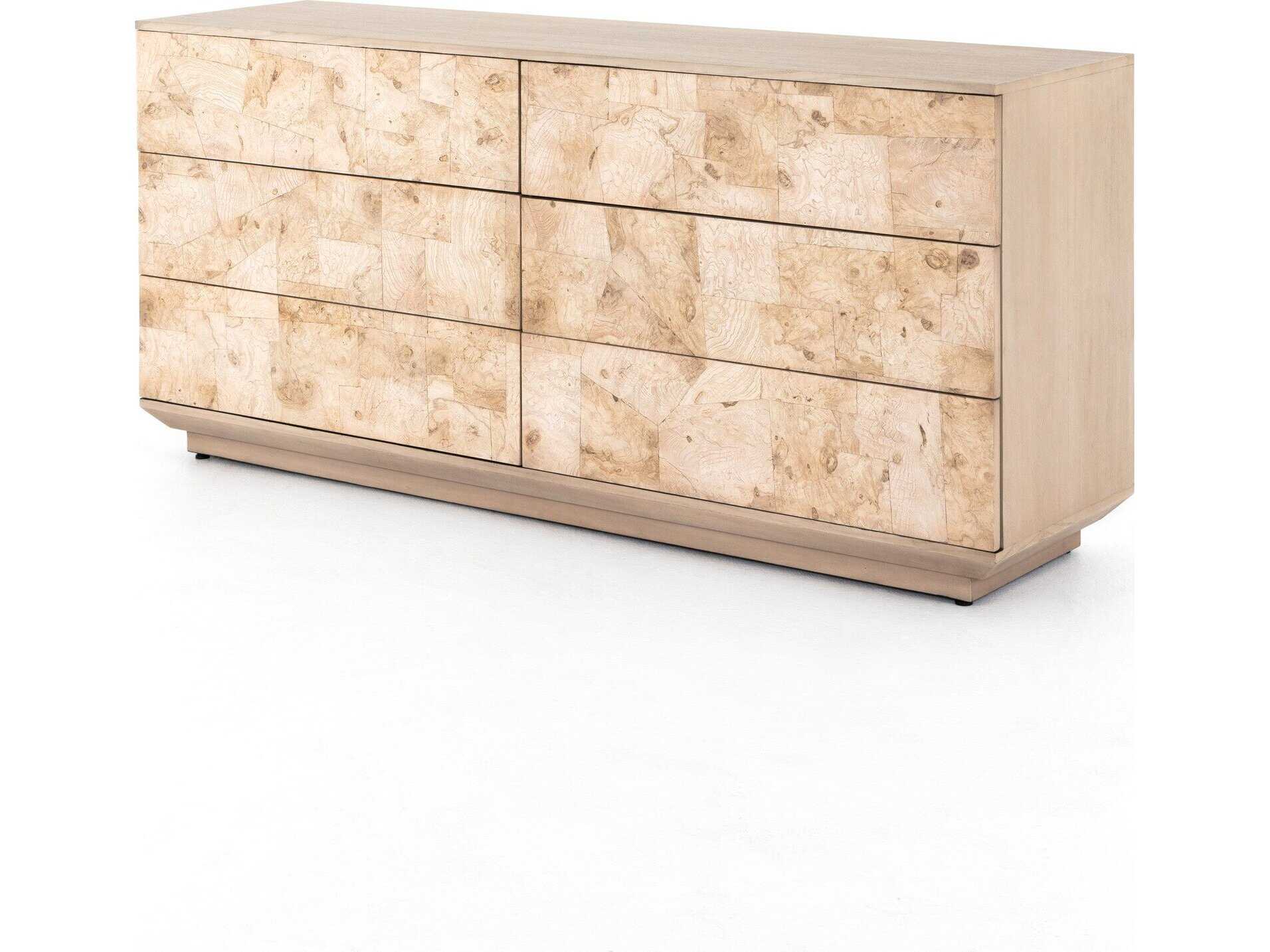 Four Hands Wesson Journey 6 Drawer Dresser - White Mahogany