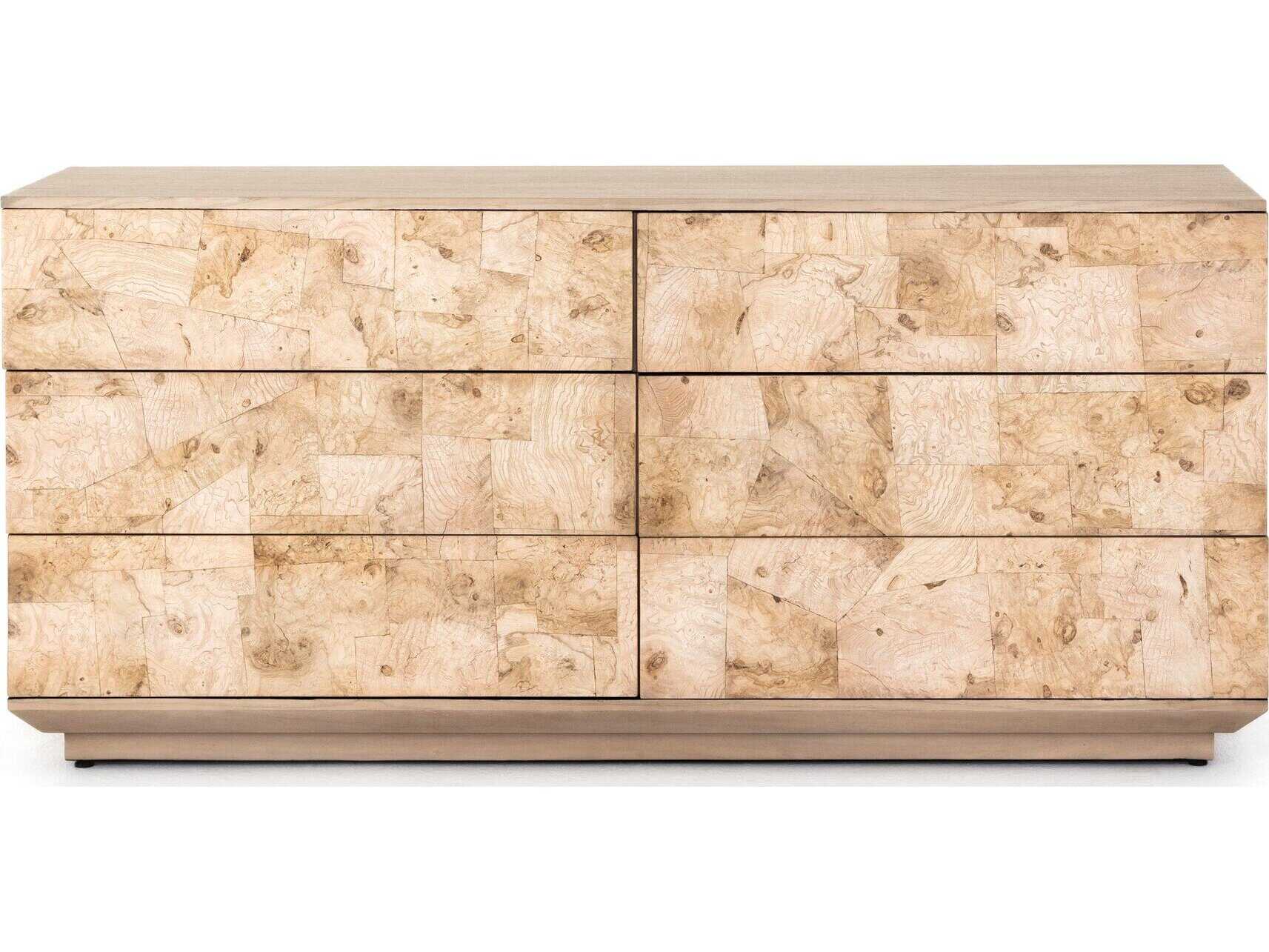 Four Hands Wesson Journey 6 Drawer Dresser - White Mahogany