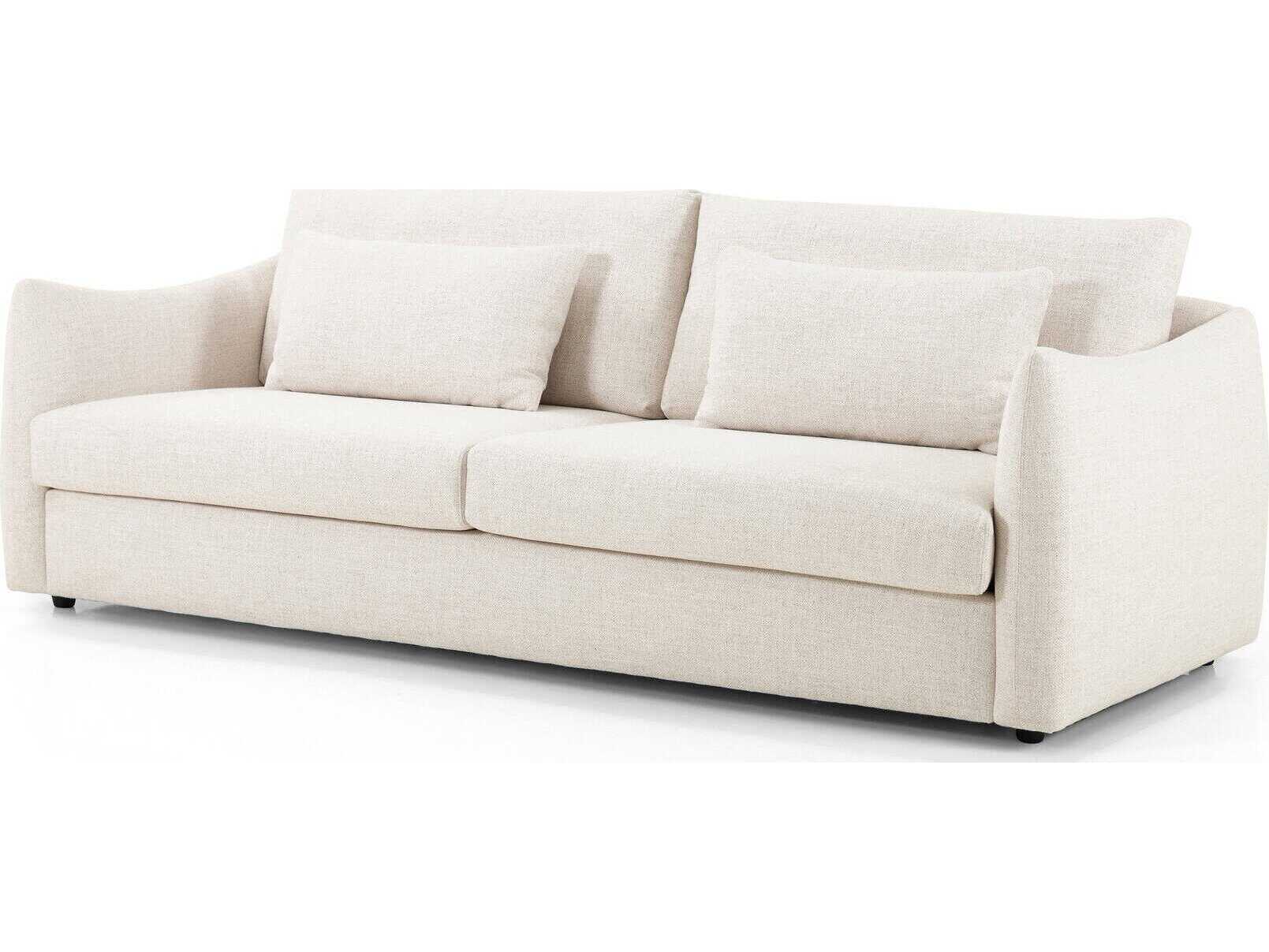 Four Hands Grayson Kelsey Dover Crescent Cream Upholstered Sofa