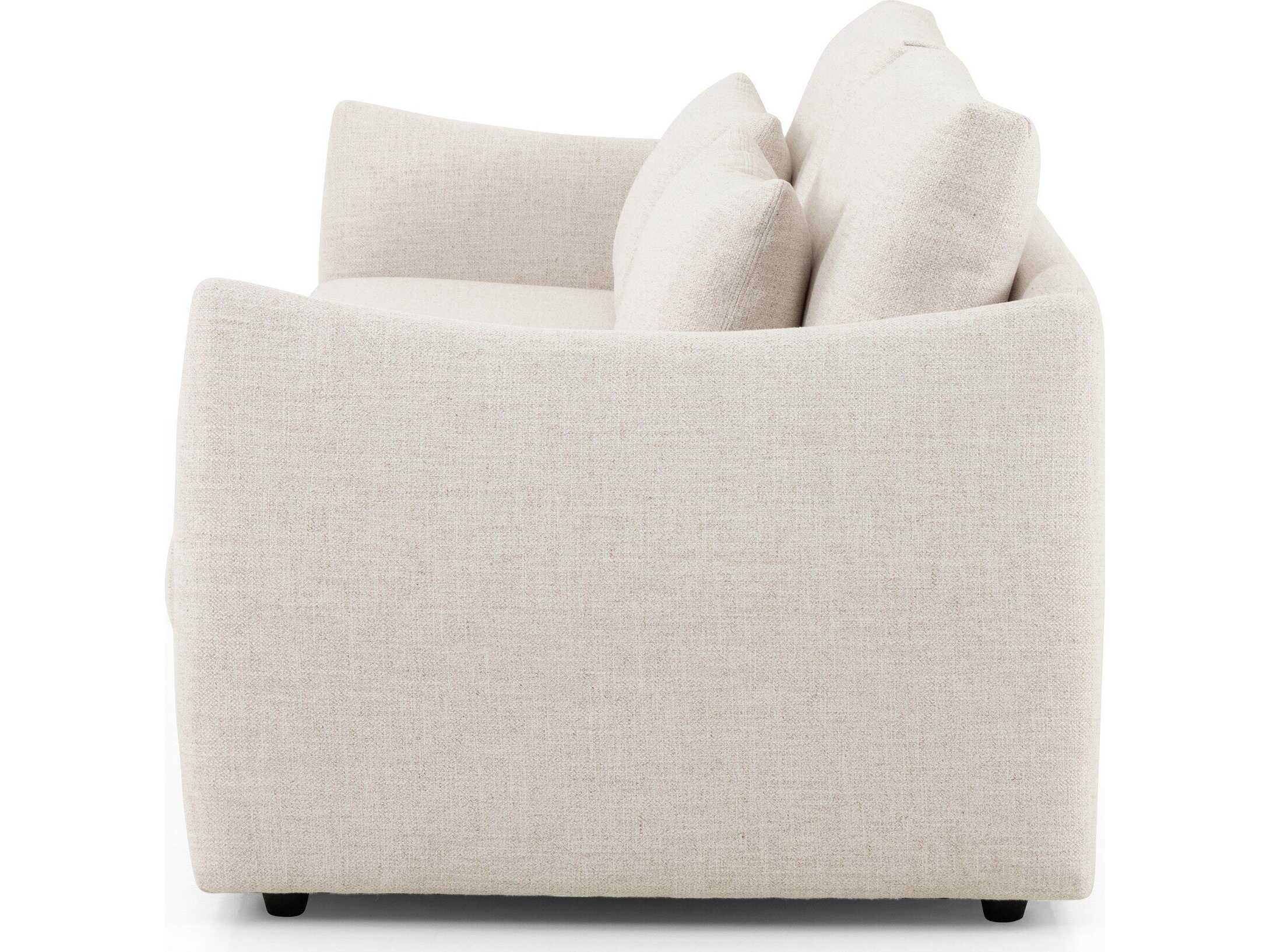 Four Hands Grayson Kelsey Dover Crescent Cream Upholstered Sofa