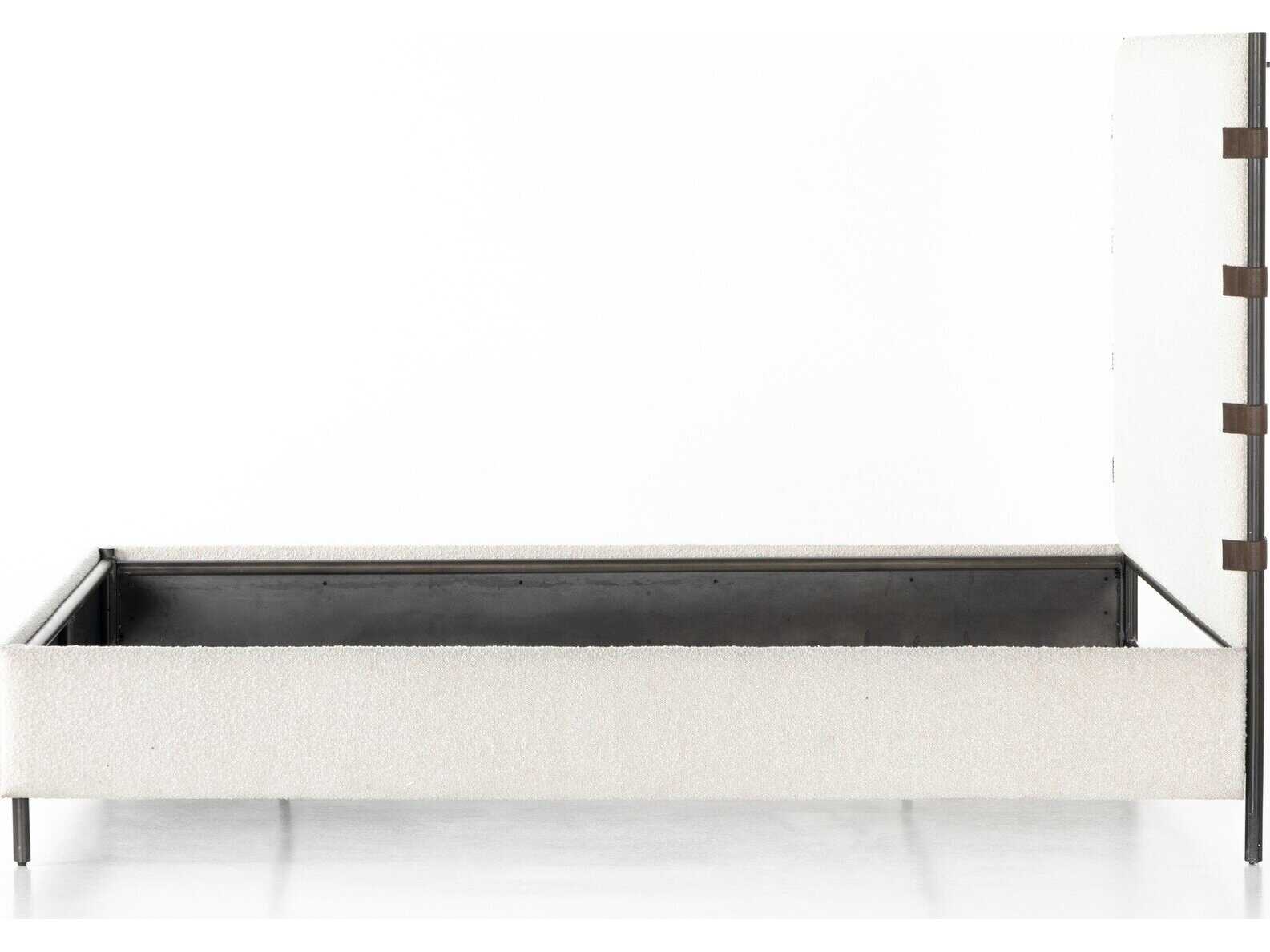 Four Hands Irondale Anderson White Upholstered King Platform Bed