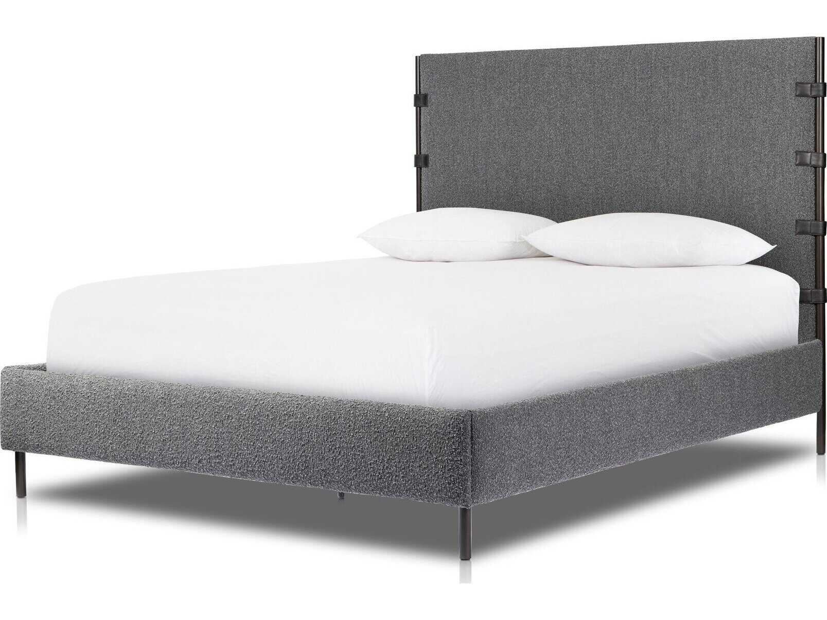 Four Hands Irondale Anderson Knoll Charcoal Queen Bed
