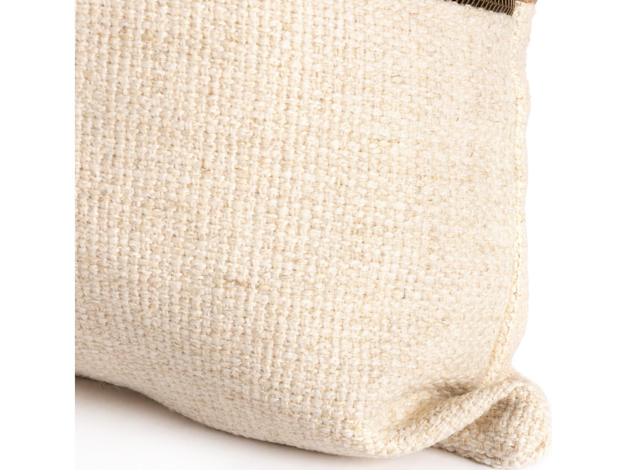 Four Hands Westgate Leather & Linen Pillow