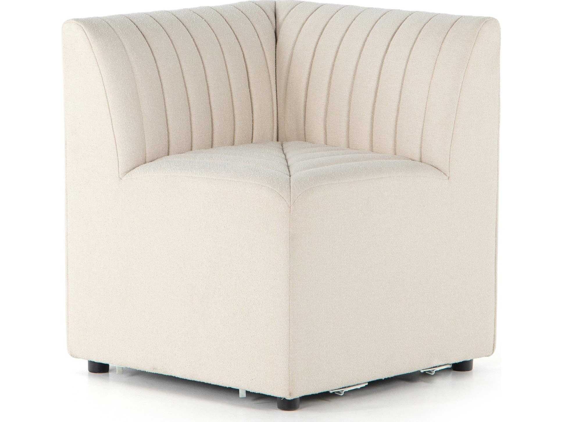 Four Hands Grayson Augustine Beige Upholstered Side Dining Bench