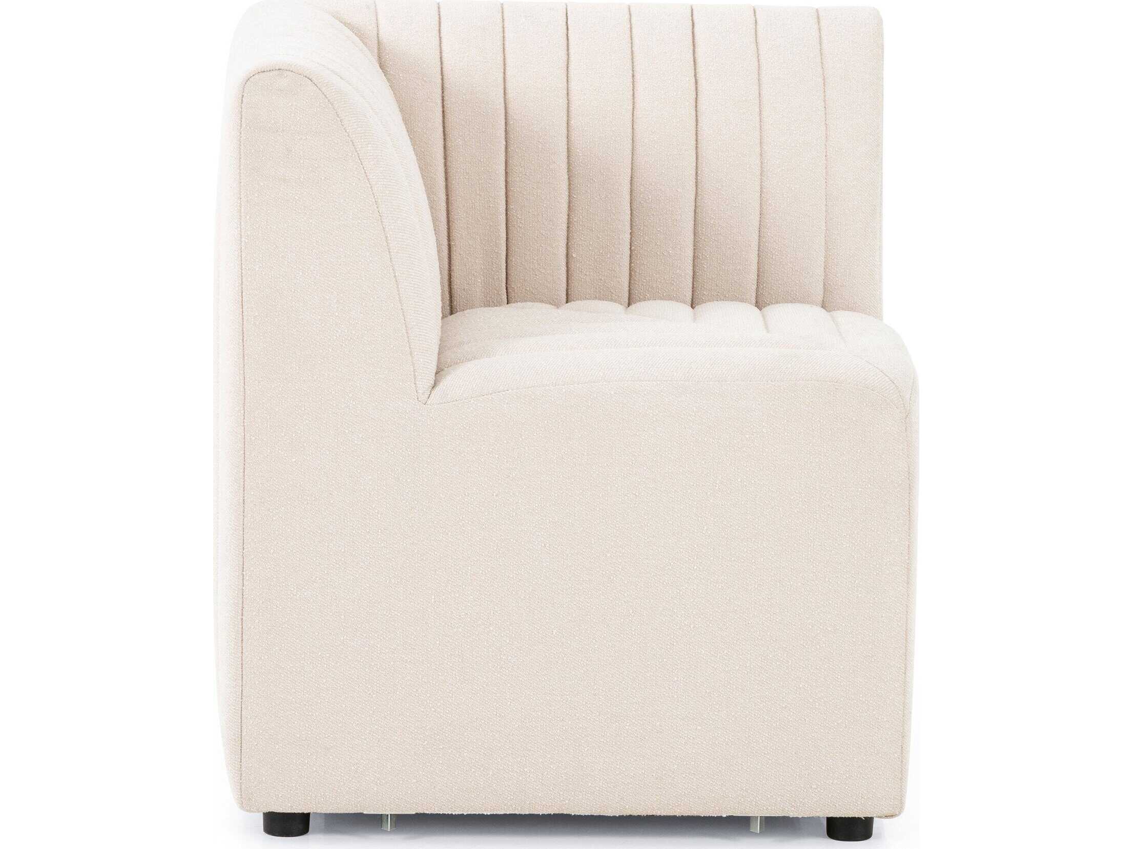 Four Hands Grayson Augustine Beige Upholstered Side Dining Bench