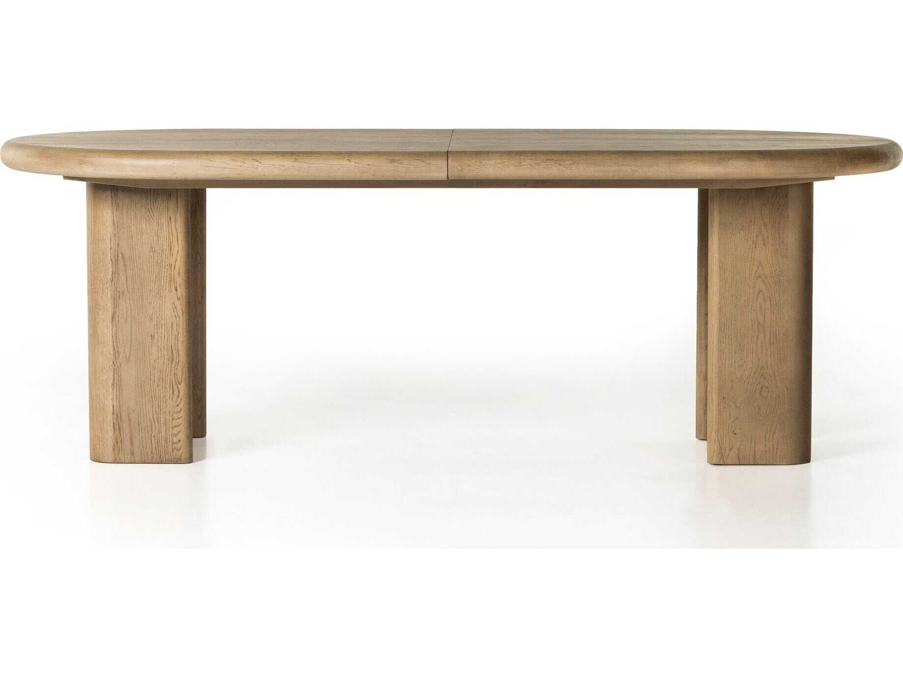 Four Hands Haiden Jaylen Light Oak Veneer Extension Dining Table