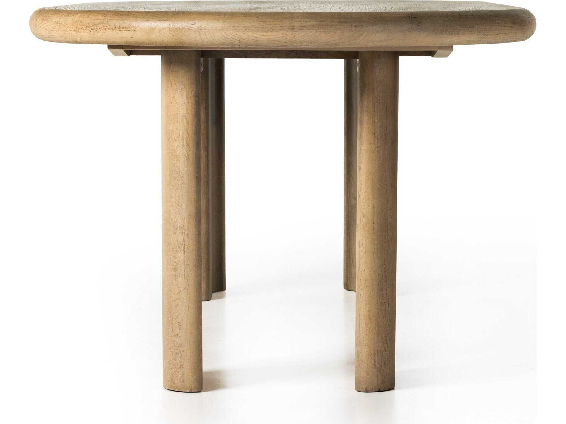 Four Hands Haiden Jaylen Light Oak Veneer Extension Dining Table