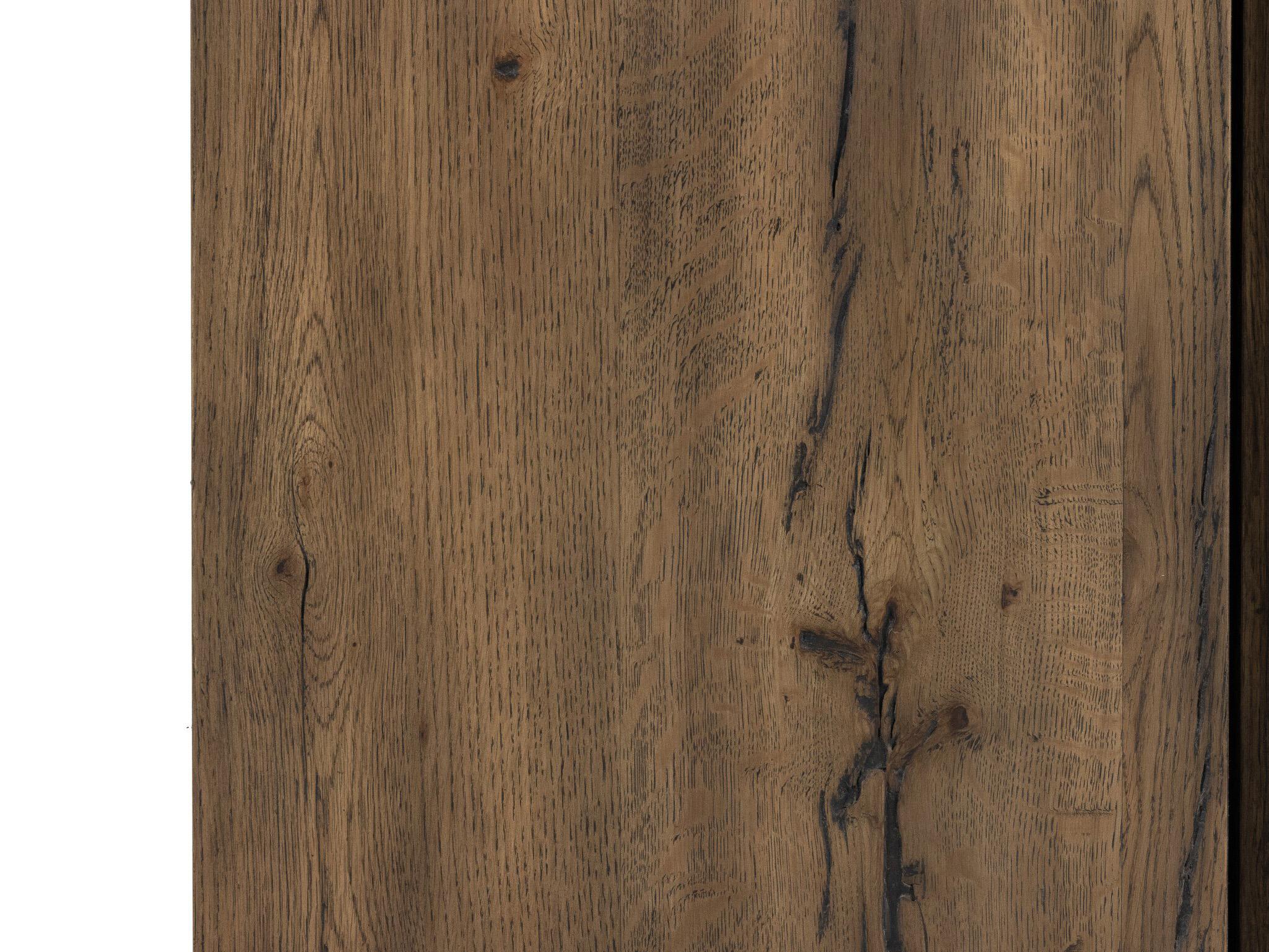 Four Hands Bina Perrin 1-Drawer Brown Oak Wood Nightstand