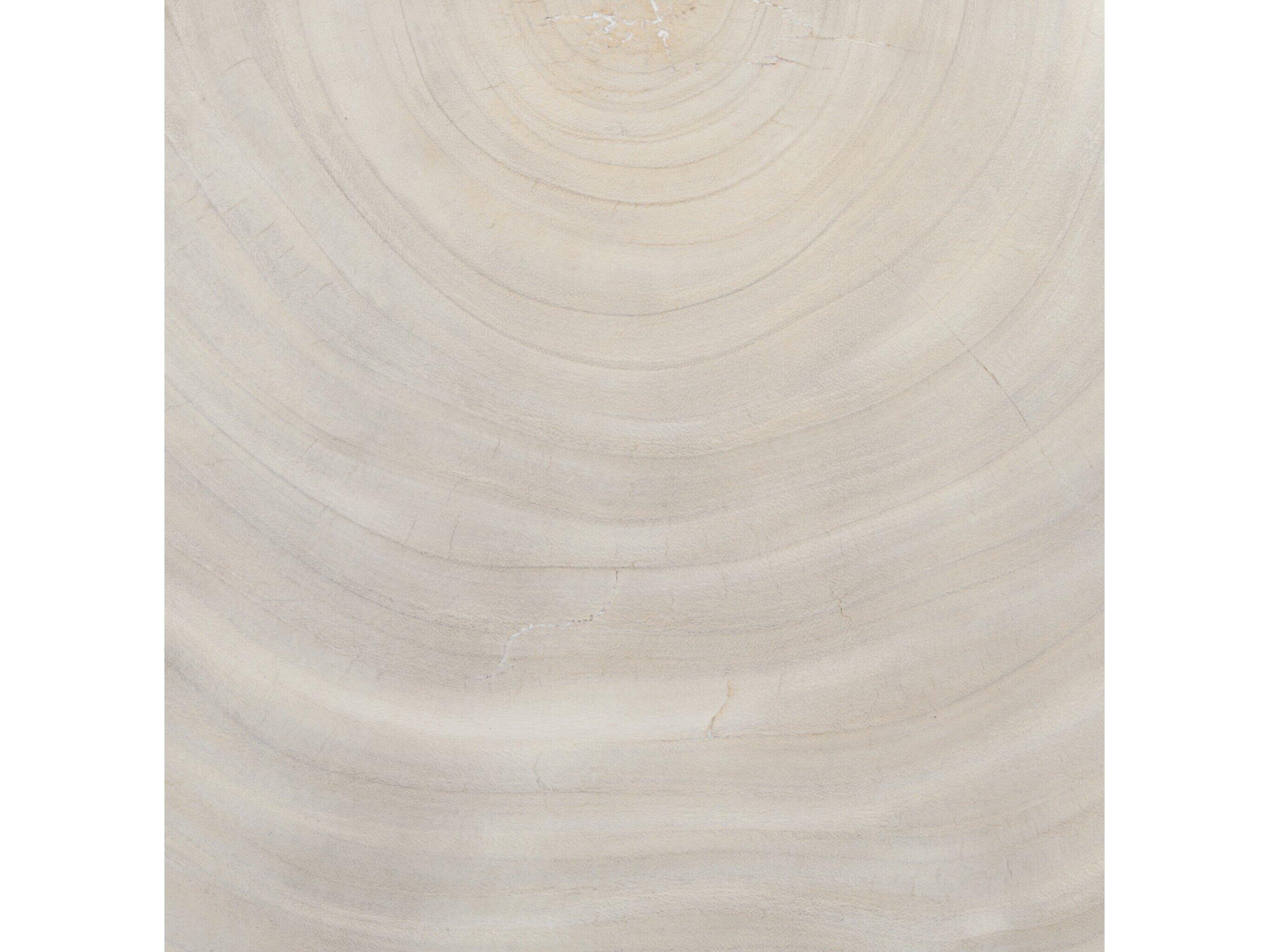 Four Hands Wesson Avett Wood Gunmetal Bleached Guanacaste Oyster Coffee Table