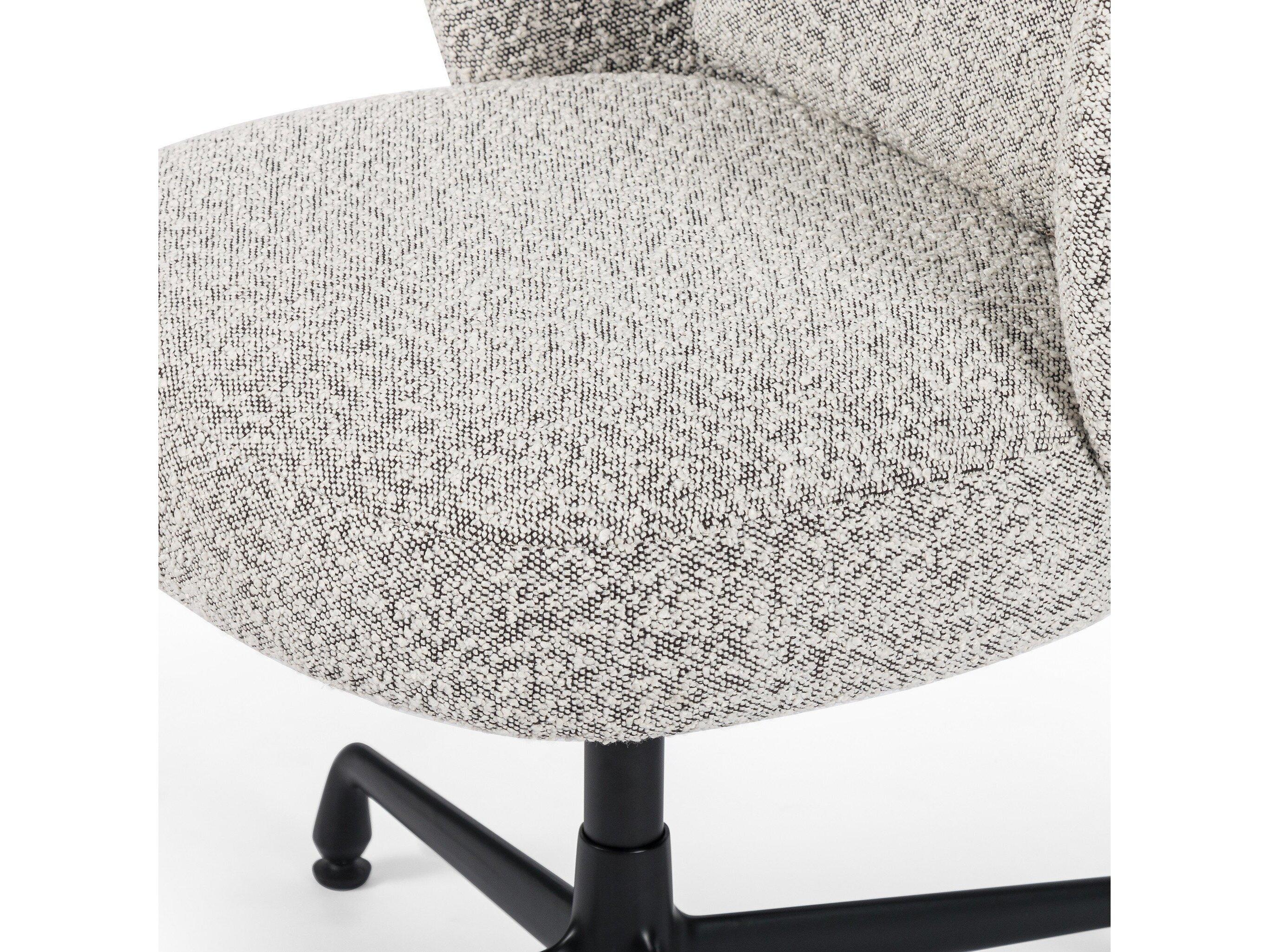 Four Hands Townsend Gray Upholstered Adjustable Computer Office Chair