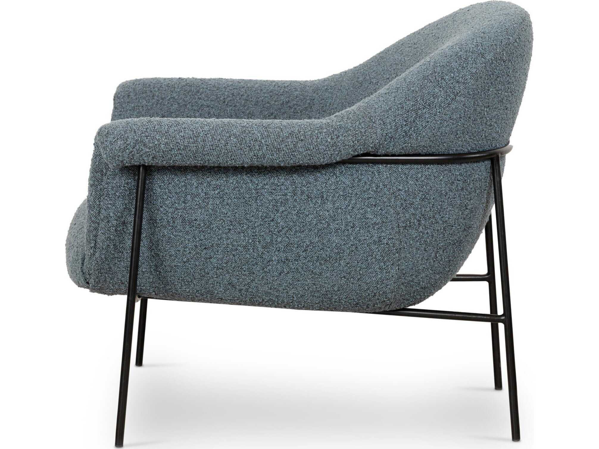 Four Hands Farrow Suerte Knoll Sky  Accent Chair