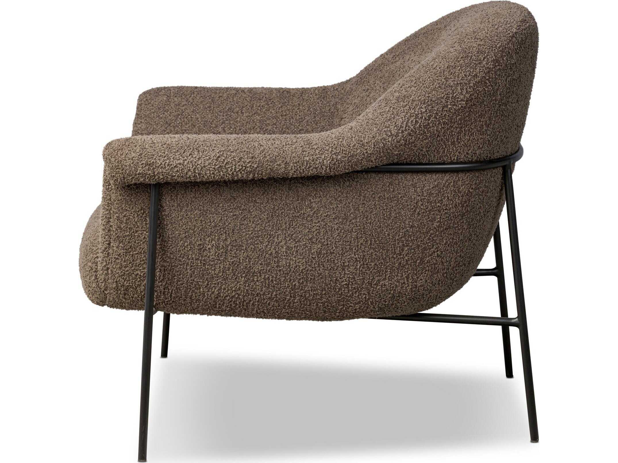 Four Hands Farrow Brown Fabric Accent Chair