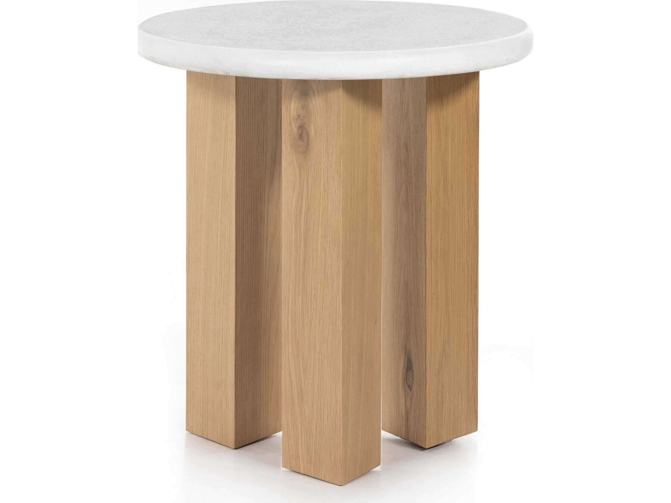 Four Hands Haiden Odin Brown Oak Wood Nightstand