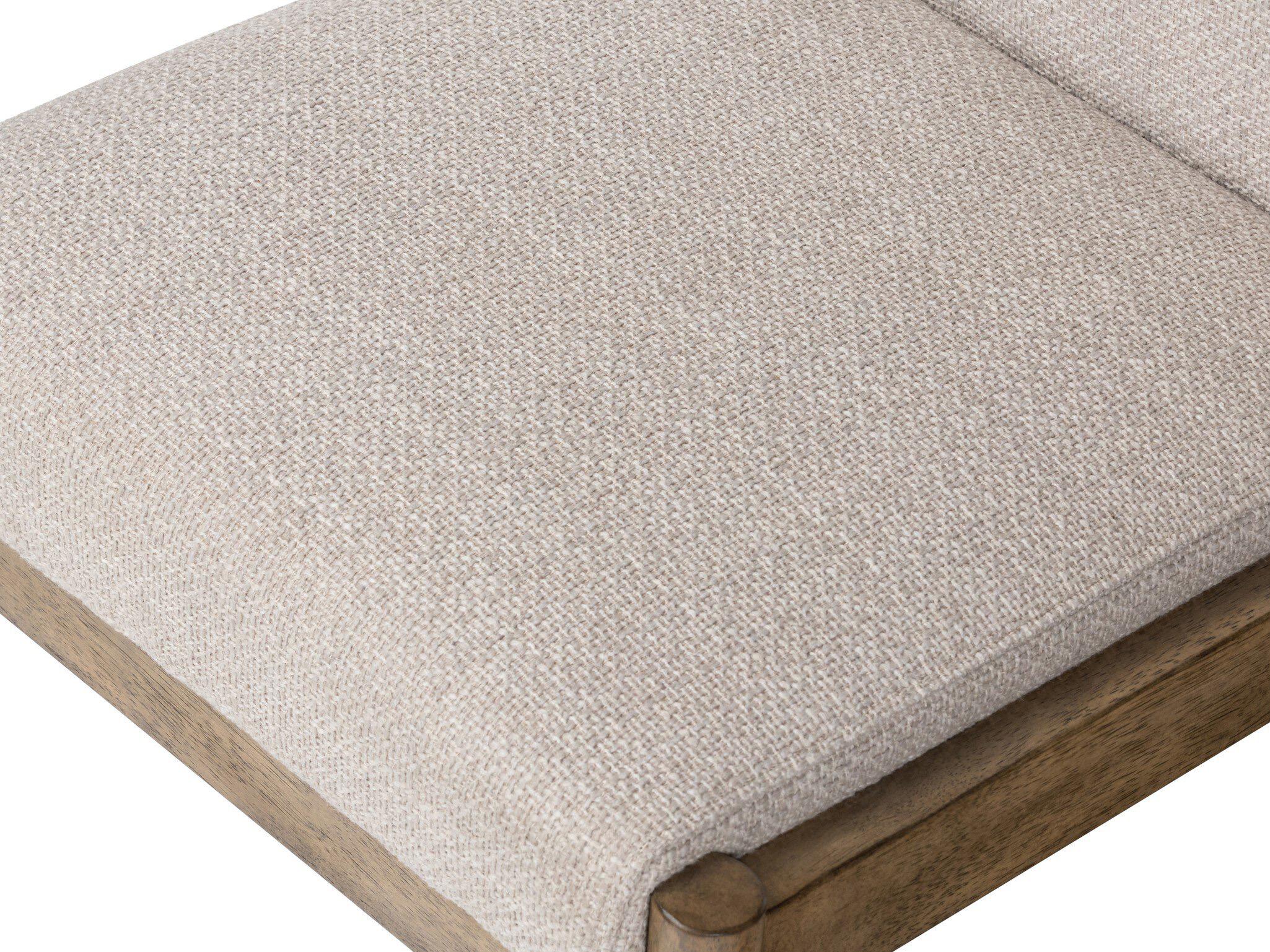 Four Hands Belfast Hito Fabric Solid Wood Beige Upholstered Side Dining Chair