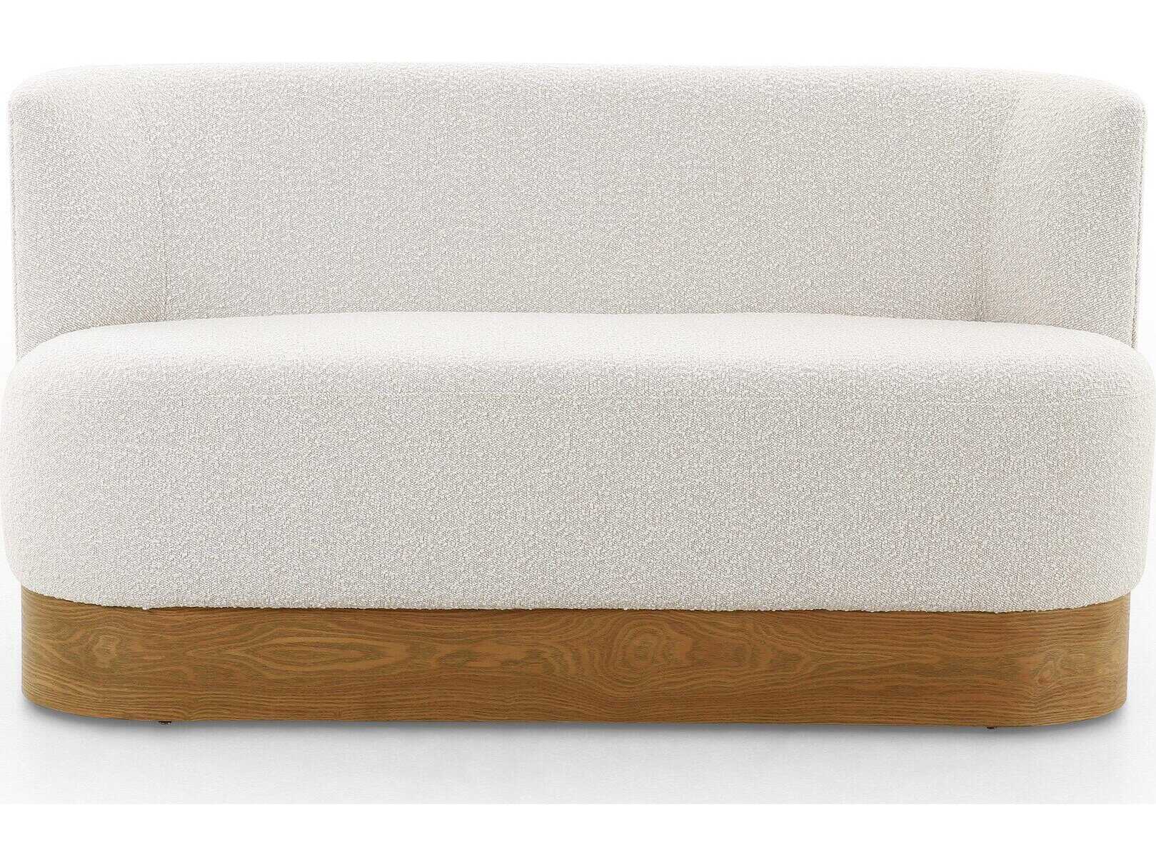 Four Hands Grayson Krista Knoll Natural Upholstered Dining Bench