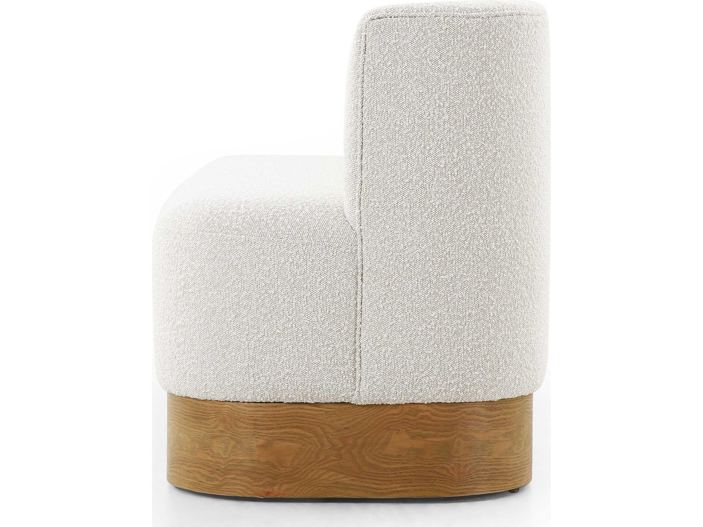 Four Hands Grayson Krista Knoll Natural Upholstered Dining Bench